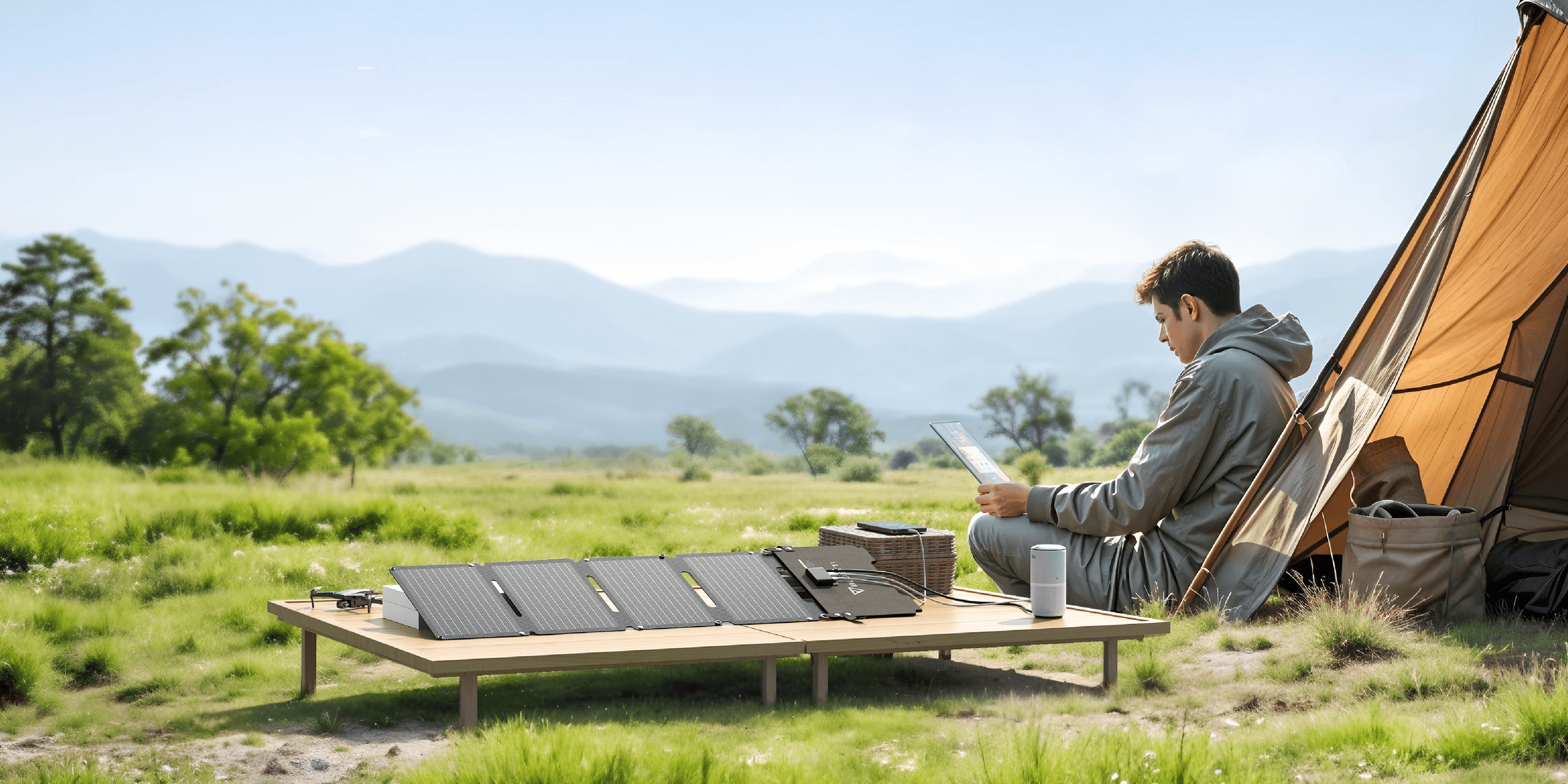 Carregue até 3 dispositivos simultaneamente.