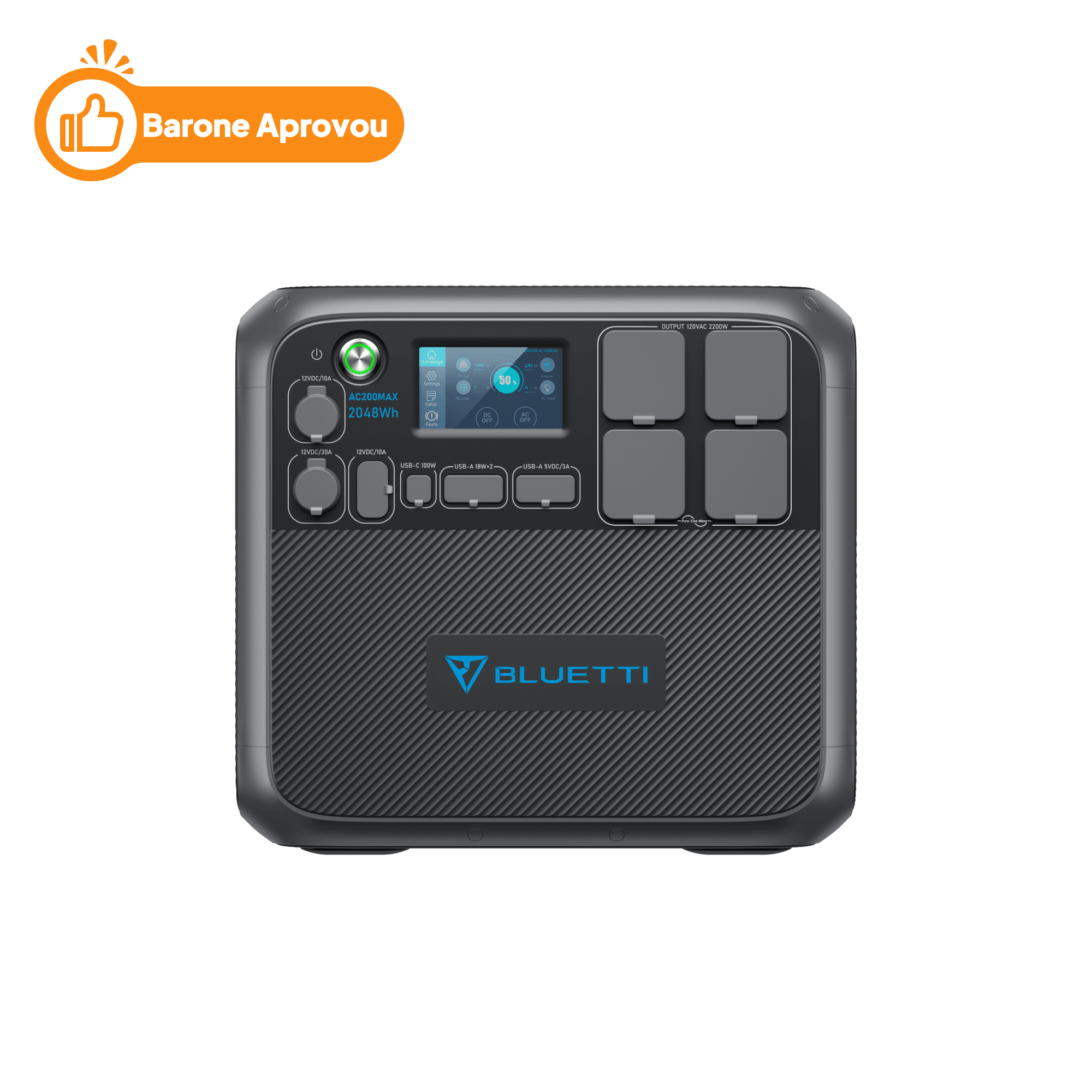 BLUETTI AC200MAX Central Elétrica Expansível | 2.200 W 2.048 Wh 1