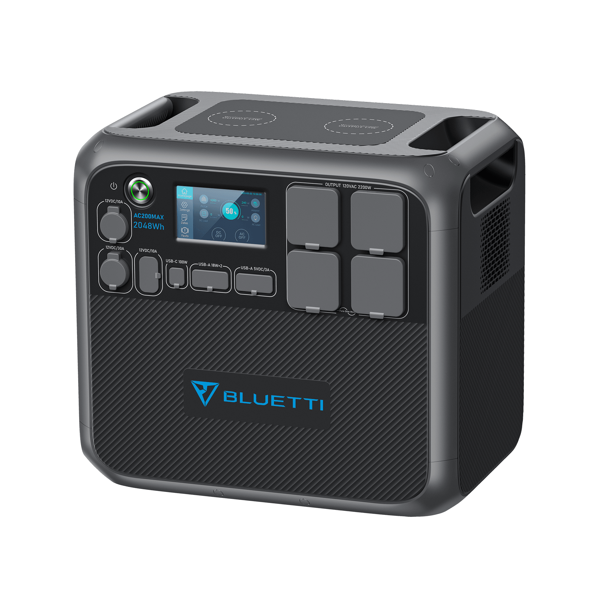 BLUETTI AC200MAX Central Elétrica Expansível | 2.200 W 2.048 Wh 6