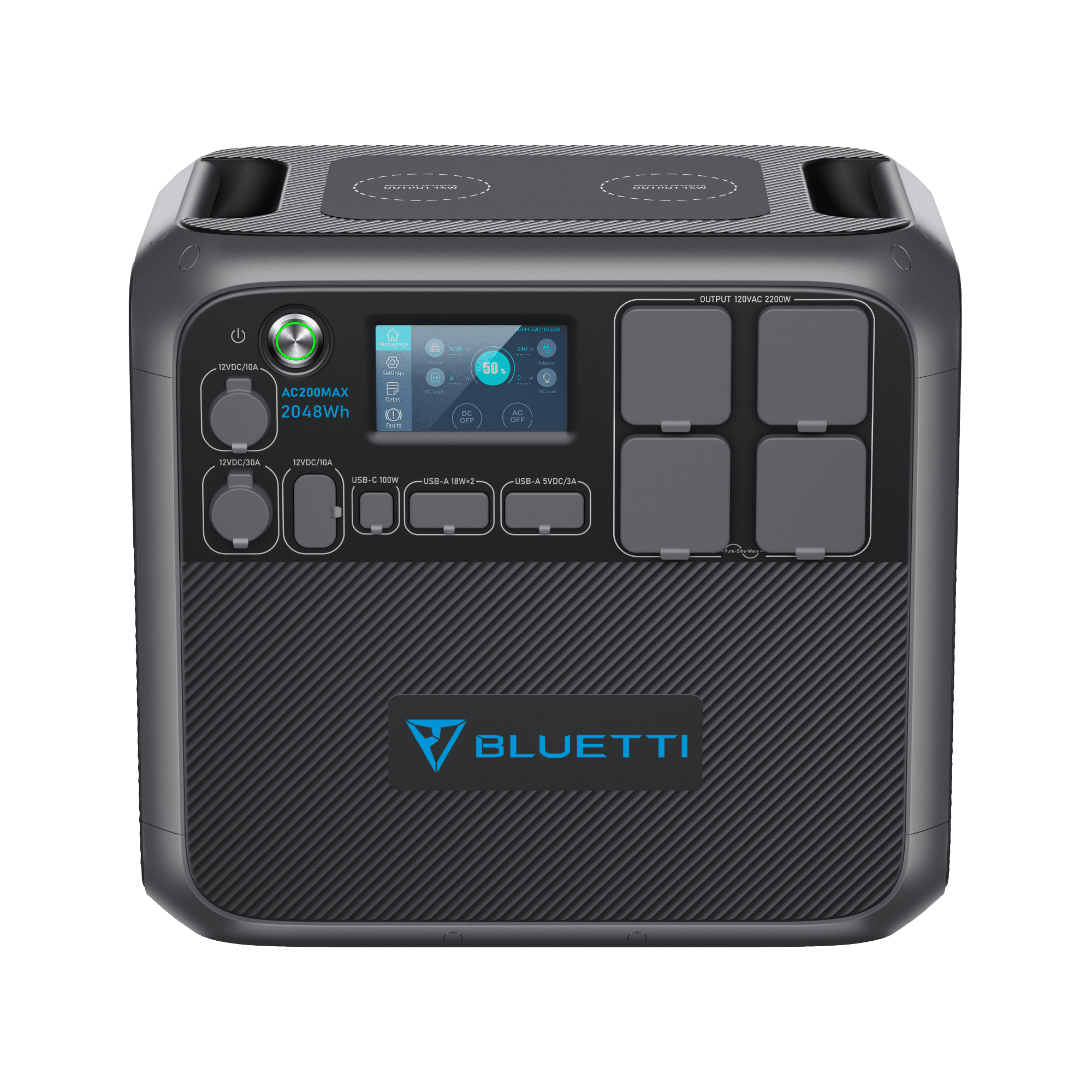 BLUETTI AC200MAX Central Elétrica Expansível | 2.200 W 2.048 Wh 7