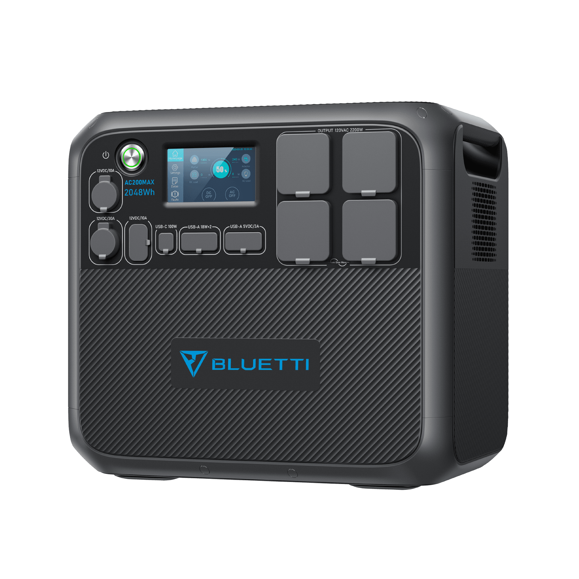 BLUETTI AC200MAX Central Elétrica Expansível | 2.200 W 2.048 Wh 4