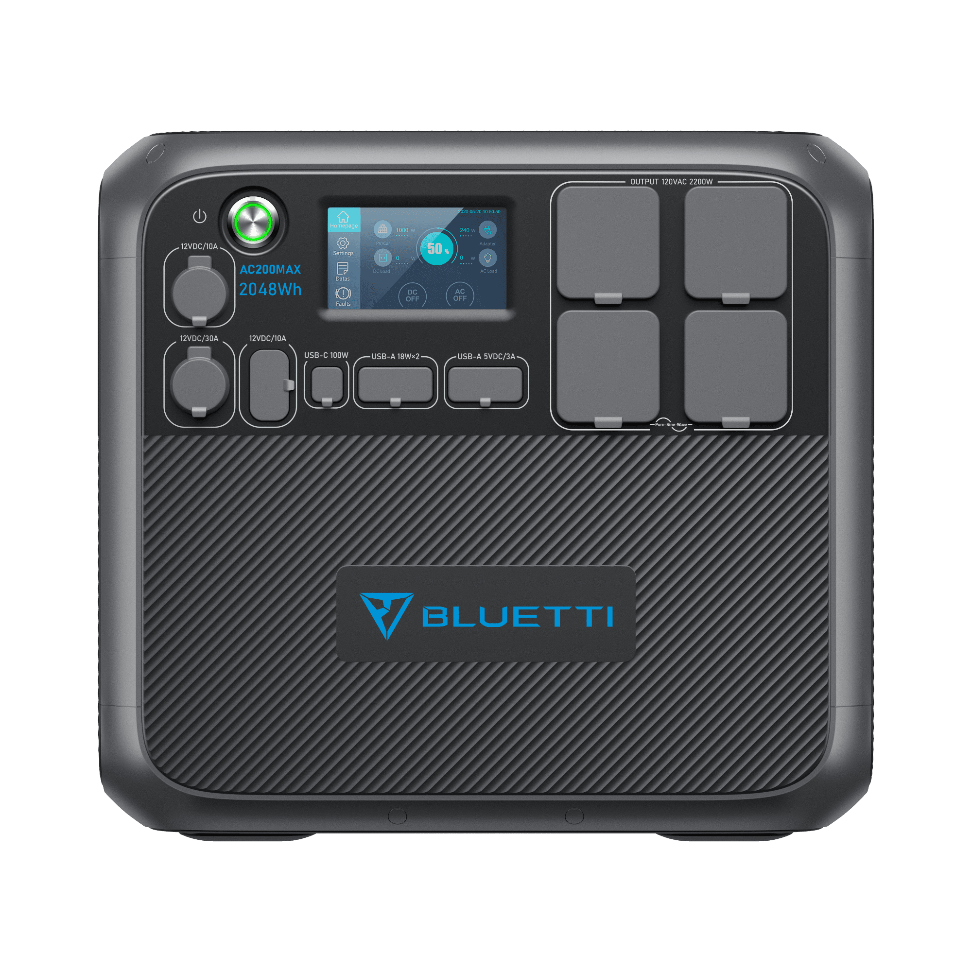 BLUETTI AC200MAX Central Elétrica Expansível | 2.200 W 2.048 Wh 2