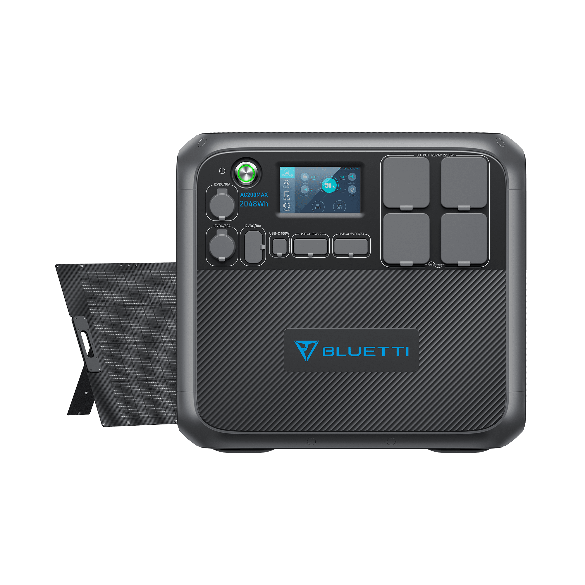 BLUETTI AC200MAX Central Elétrica Expansível | 2.200 W 2.048 Wh 21