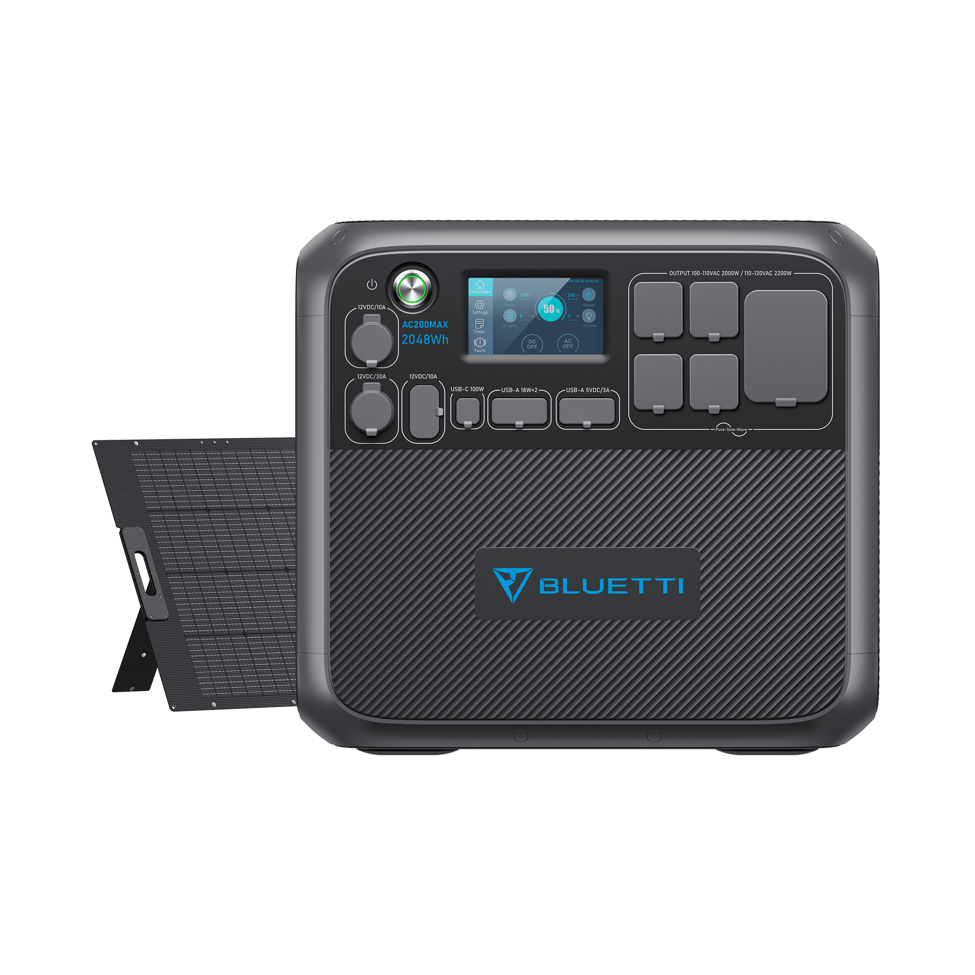 BLUETTI AC200MAX Central Elétrica Expansível | 2.200 W 2.048 Wh 22