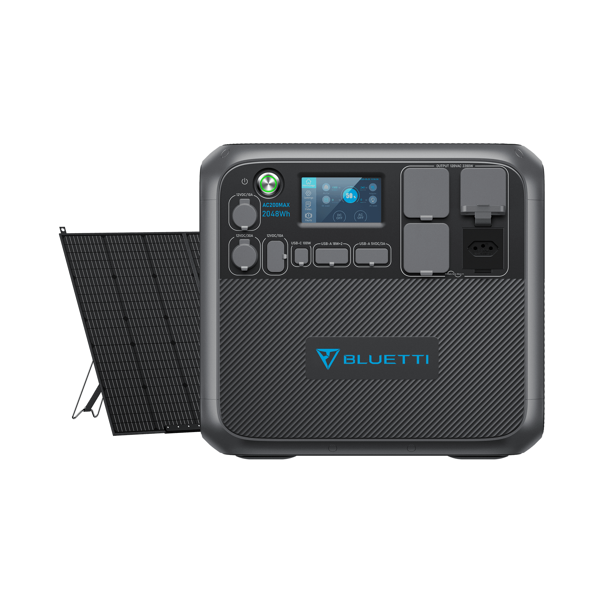 BLUETTI AC200MAX Central Elétrica Expansível | 2.200 W 2.048 Wh 18