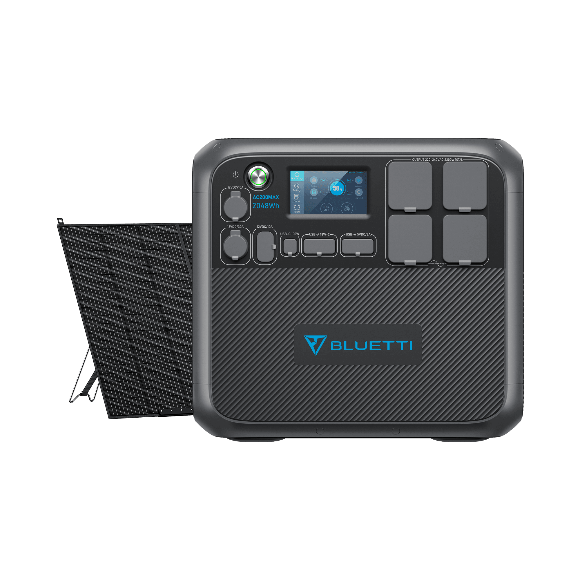 BLUETTI AC200MAX Central Elétrica Expansível | 2.200 W 2.048 Wh 19