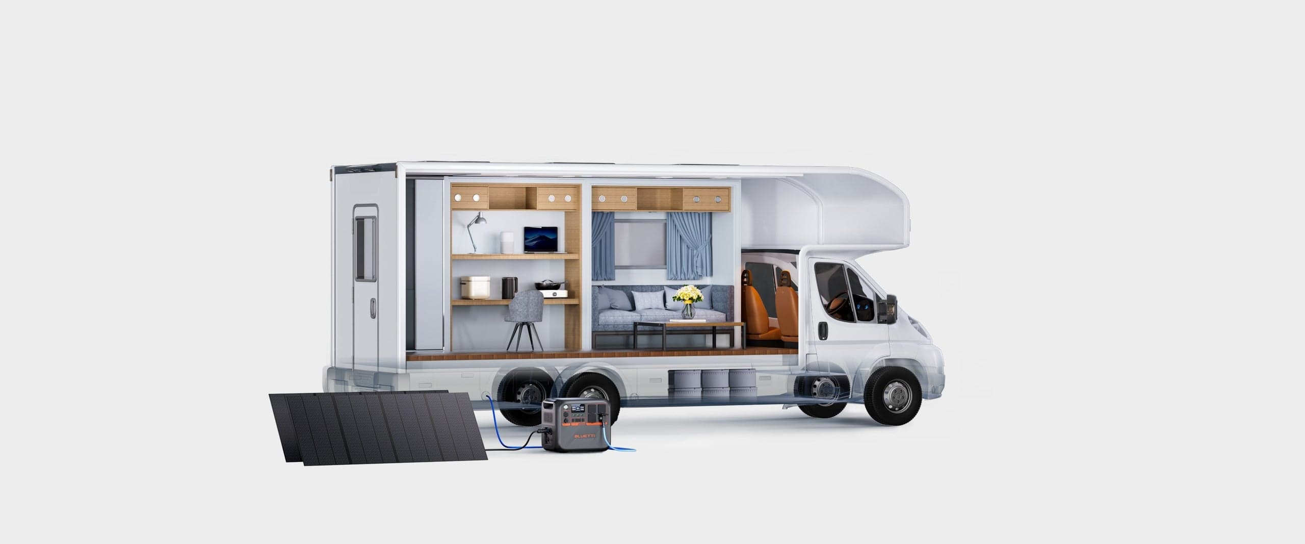 Carregue seu RV a qualquer momento, em qualquer lugar