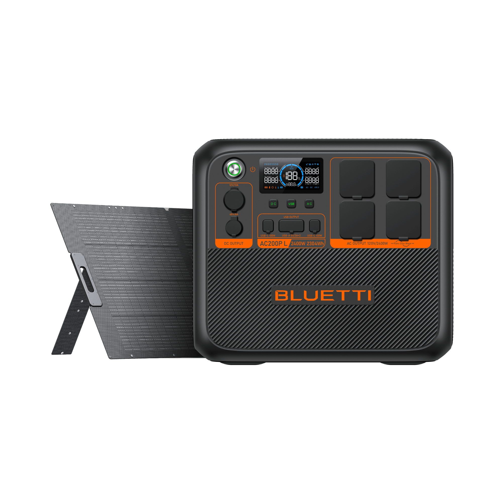 BLUETTI AC200PL Central Elétrica Expansível | 2.400 W 2.304 Wh 3