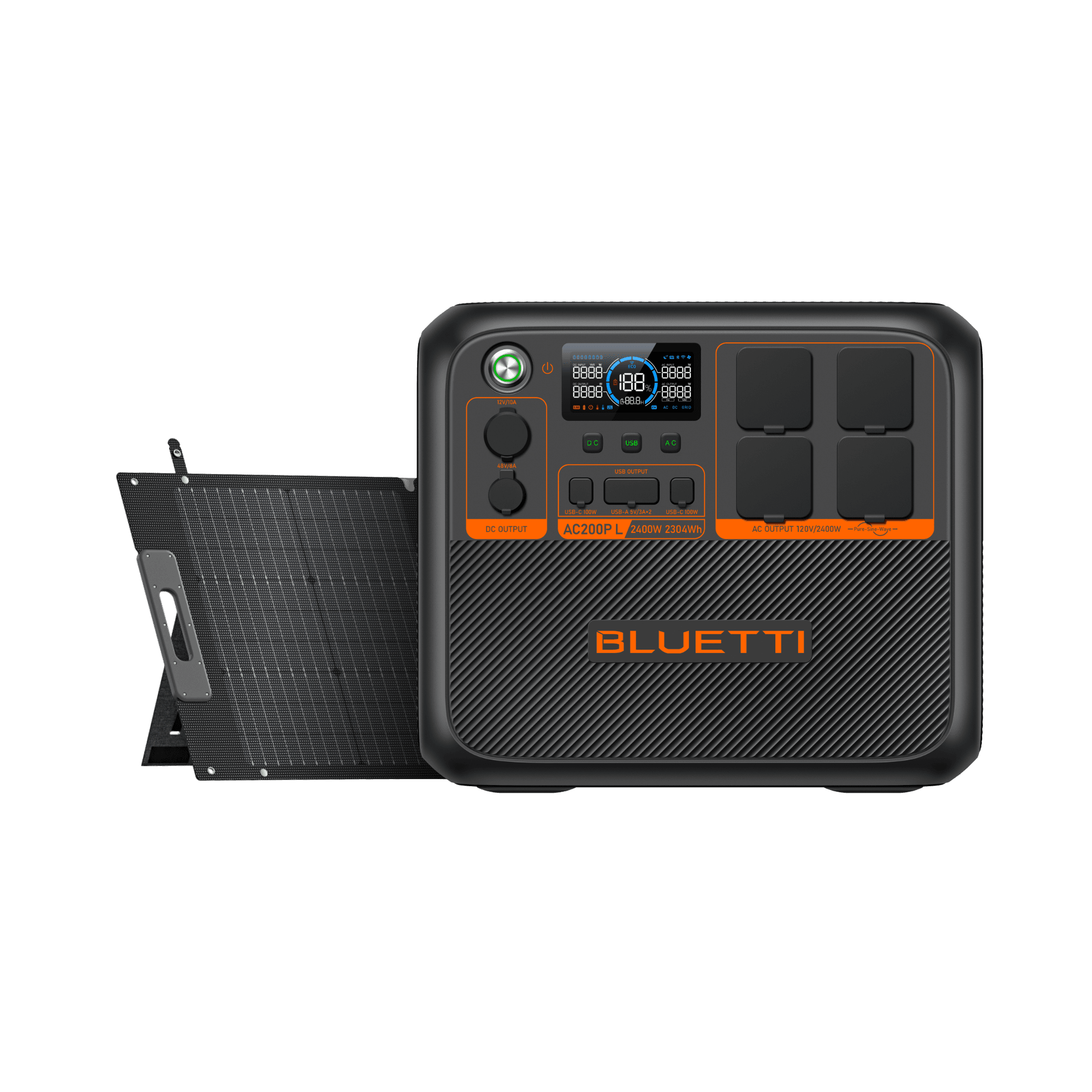 BLUETTI AC200PL Central Elétrica Expansível | 2.400 W 2.304 Wh 2