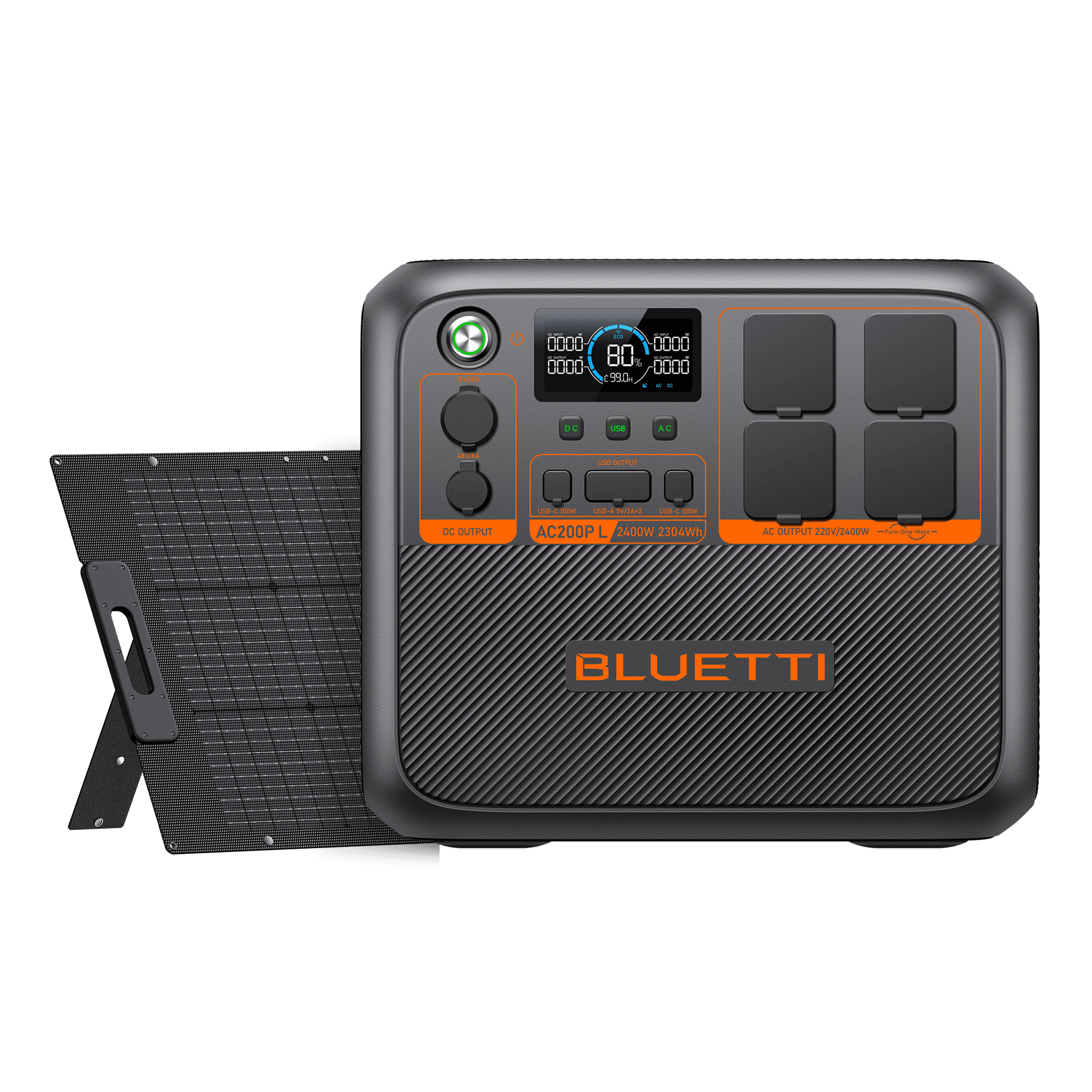 BLUETTI AC200PL Central Elétrica Expansível | 2.400 W 2.304 Wh 9