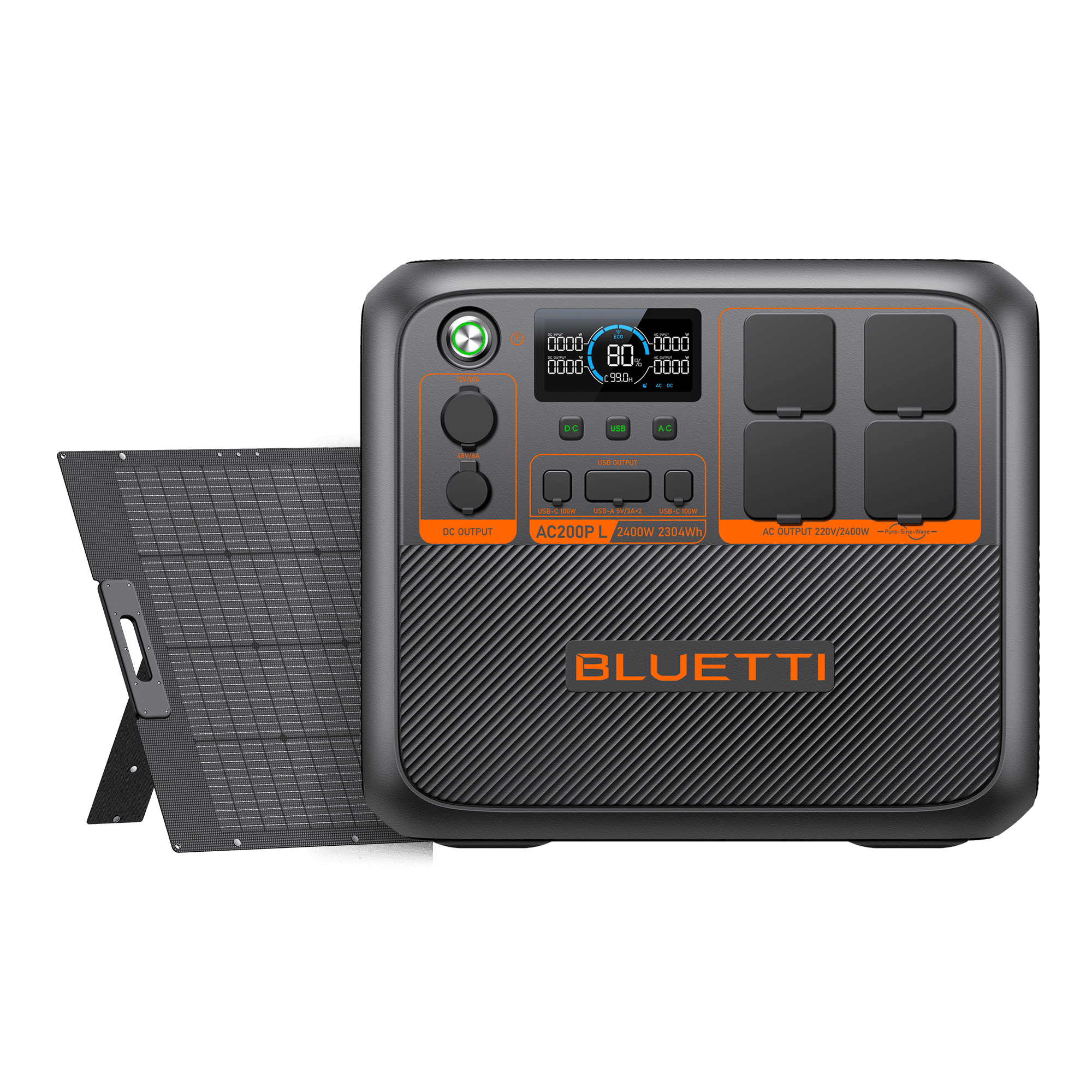 BLUETTI AC200PL Central Elétrica Expansível | 2.400 W 2.304 Wh 6