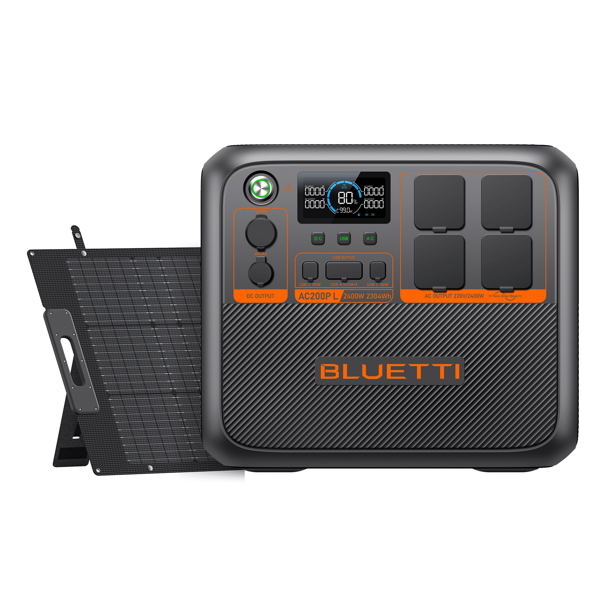 BLUETTI AC200PL Central Elétrica Expansível | 2.400 W 2.304 Wh 7