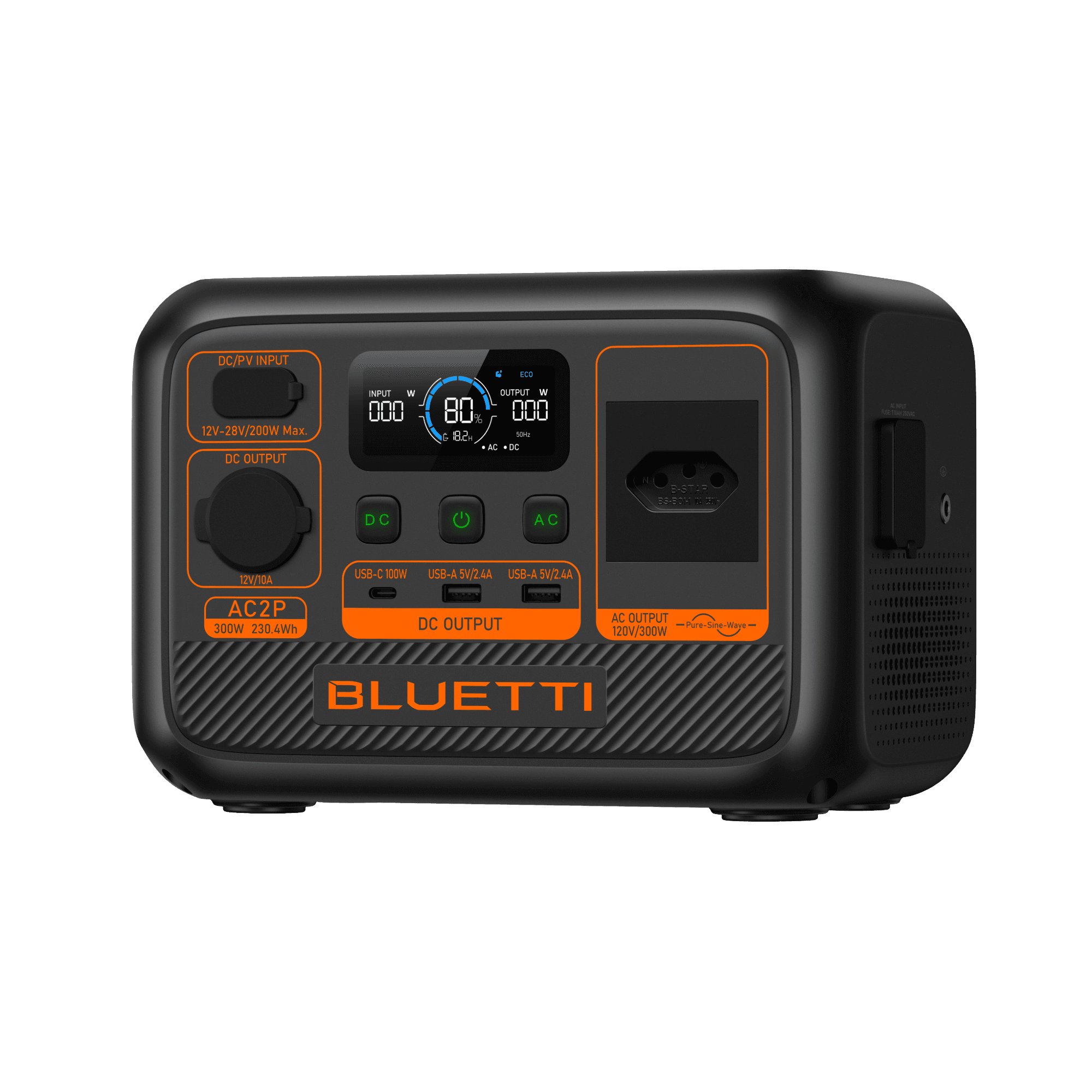 BLUETTI AC2P Estação de Energia Portátil | 300 W 230,4 Wh 2