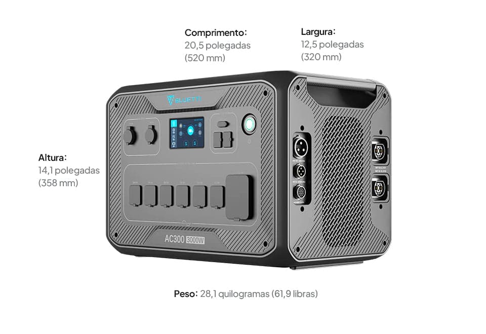 Especificações visuais