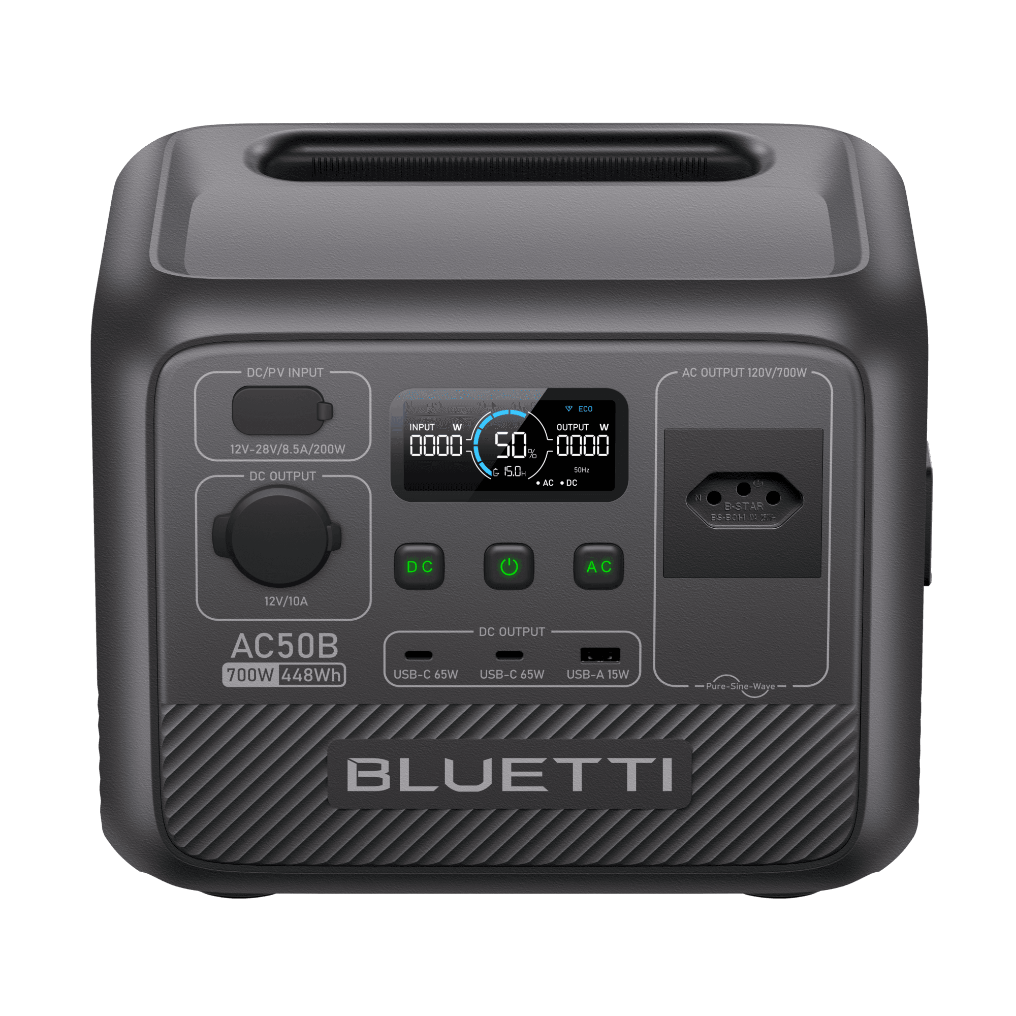 BLUETTI AC50B Estação de Energia Portátil | 700 W 448 Wh 2