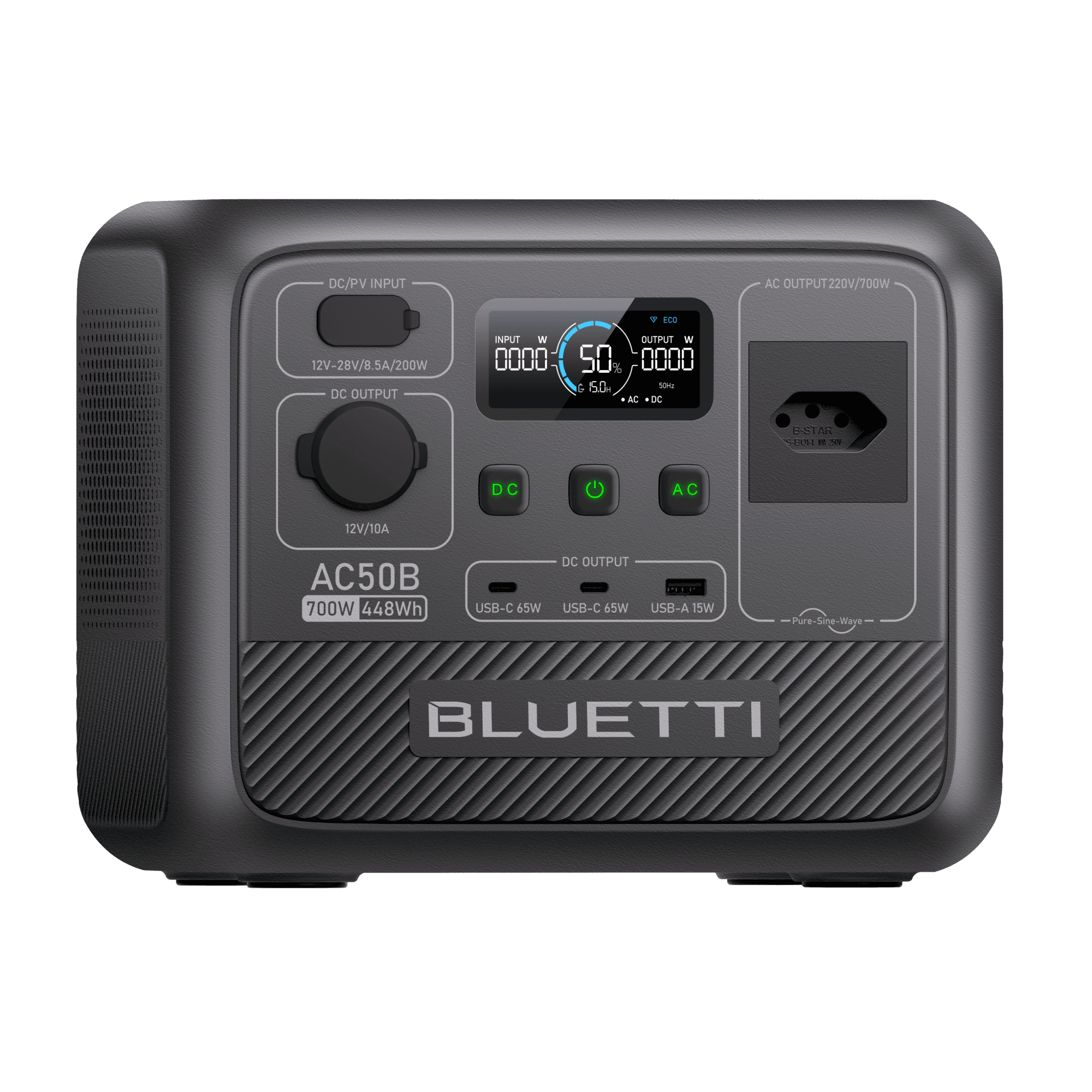 BLUETTI AC50B Estação de Energia Portátil | 700 W 448 Wh 8