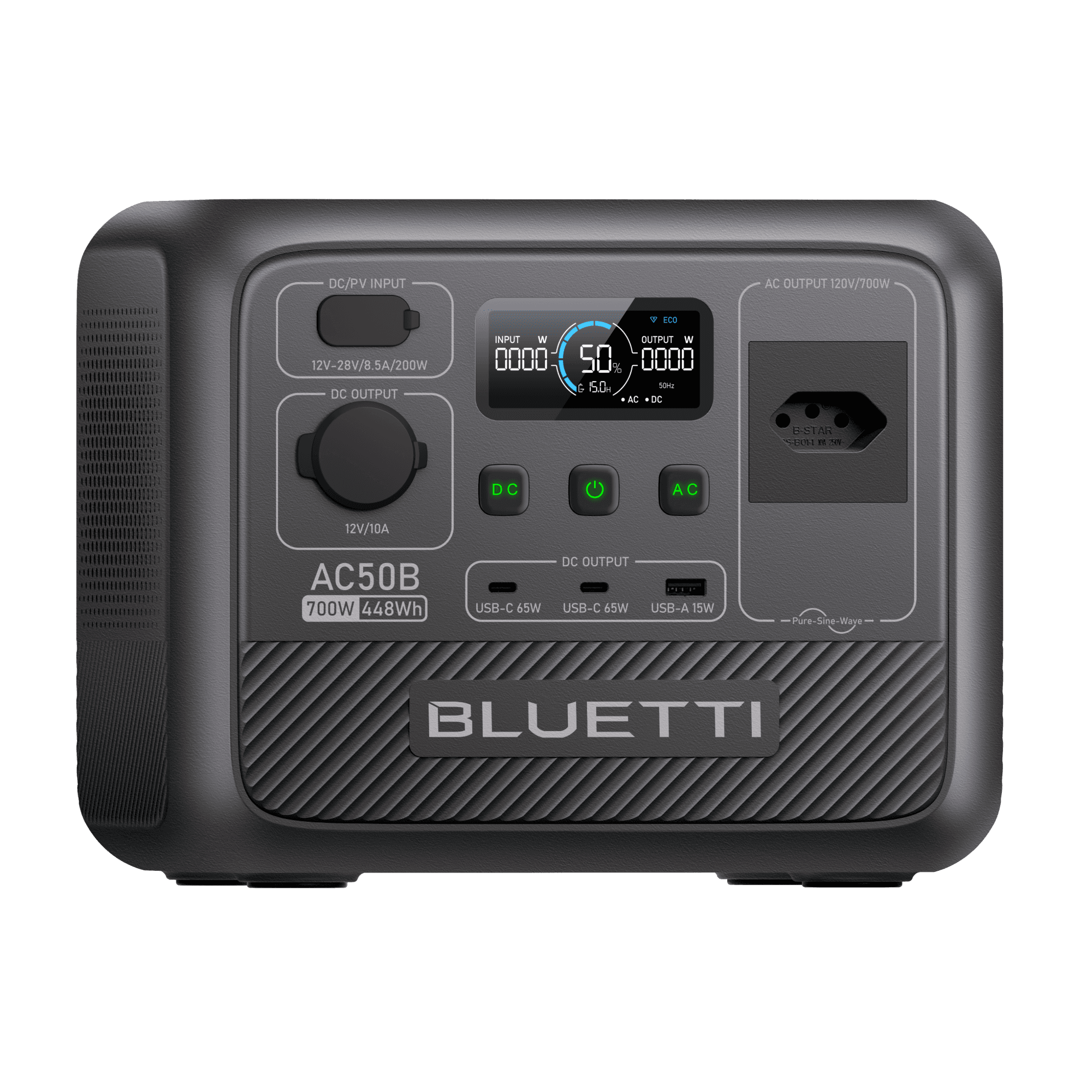 BLUETTI AC50B Estação de Energia Portátil | 700 W 448 Wh 4