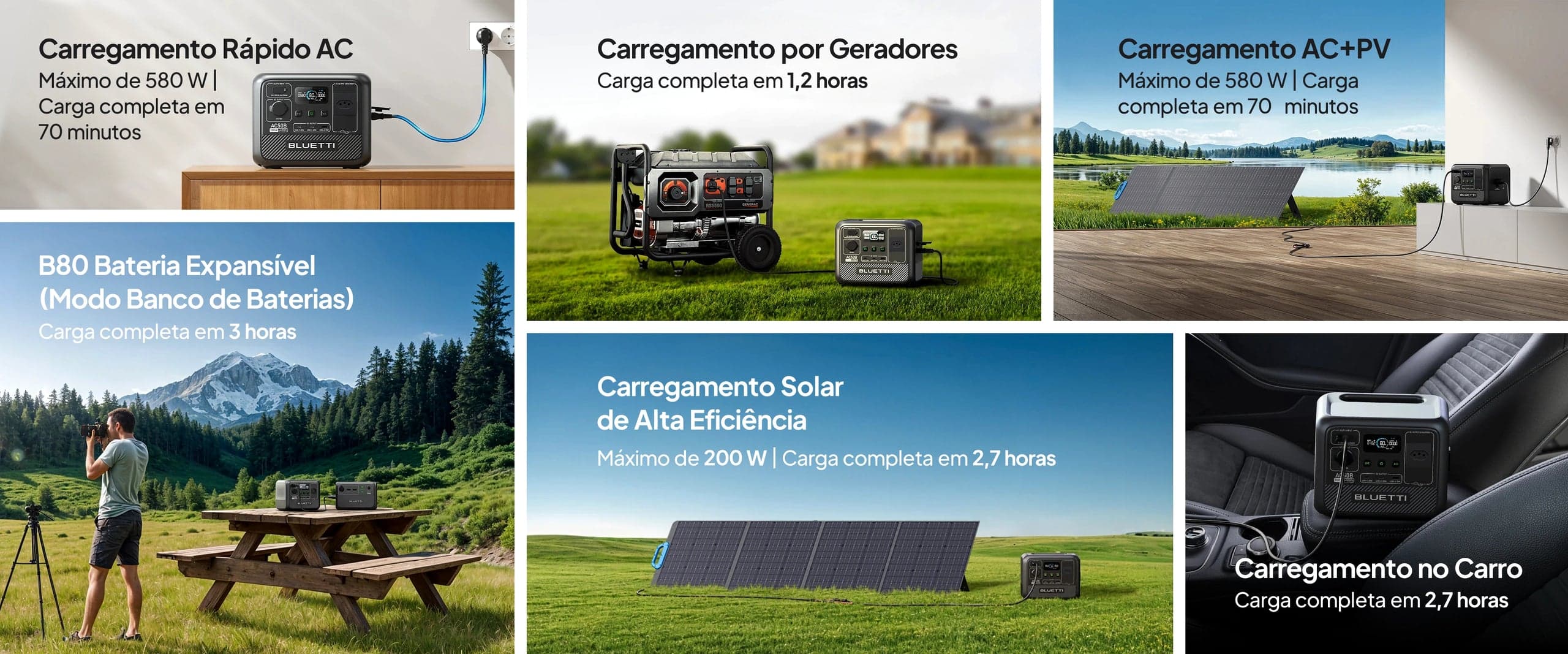 Flexível para Carregar da Maneira Que Você Preferir