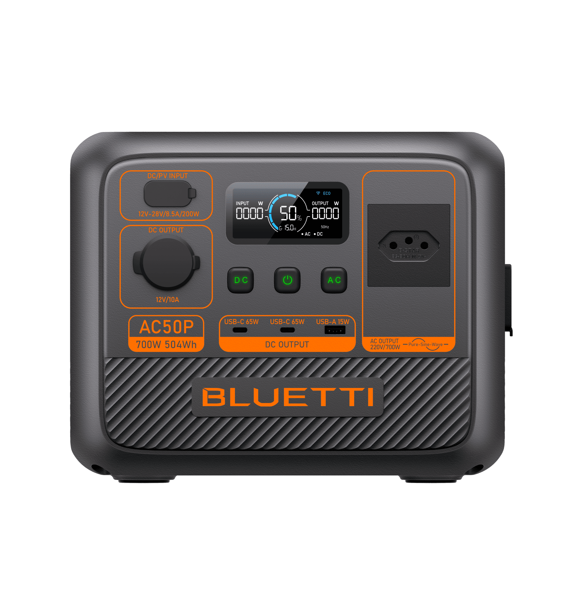 BLUETTI AC50P Estação de Energia Portátil | 700 W 504 Wh 5