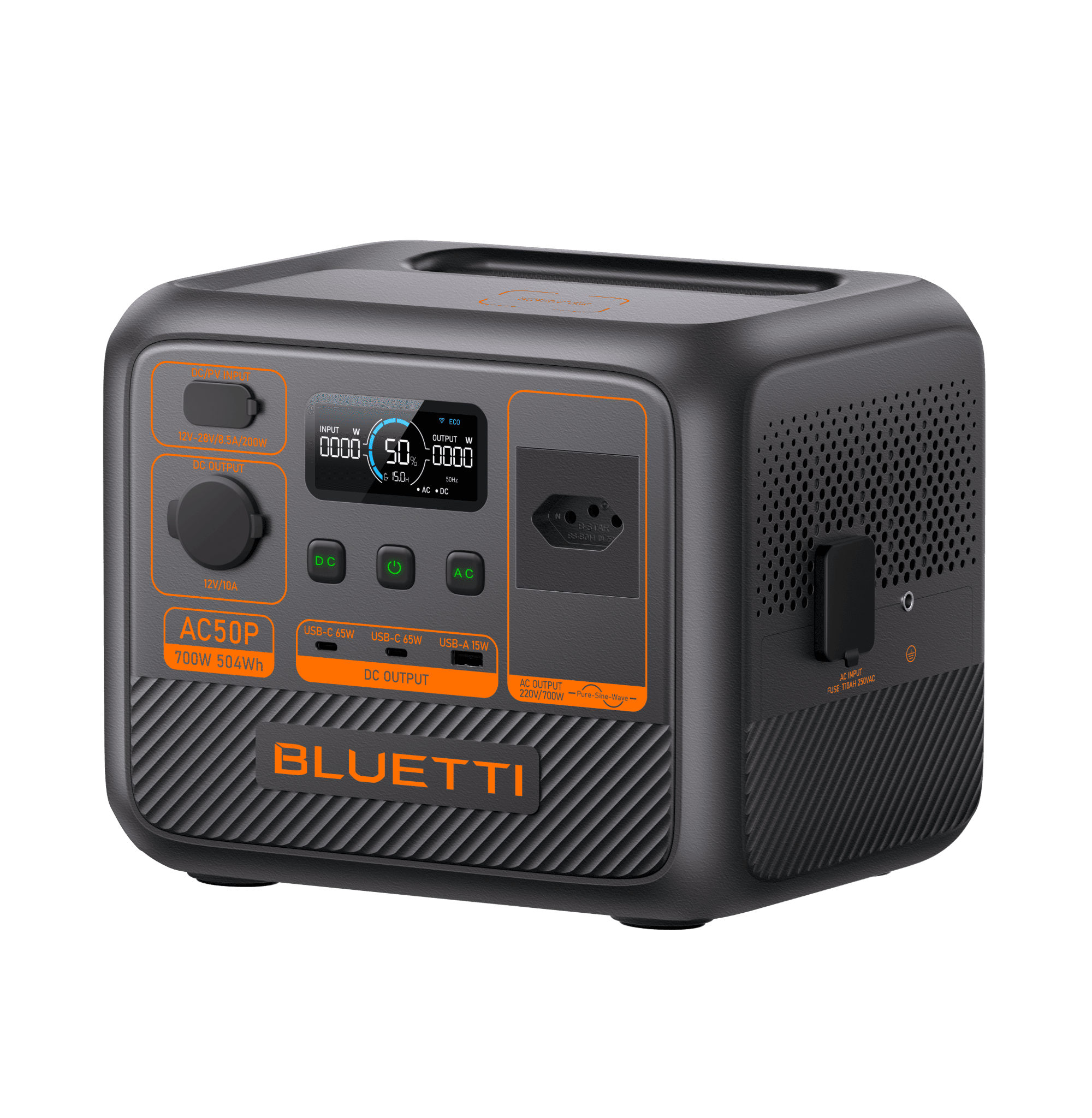 BLUETTI AC50P Estação de Energia Portátil | 700 W 504 Wh 7