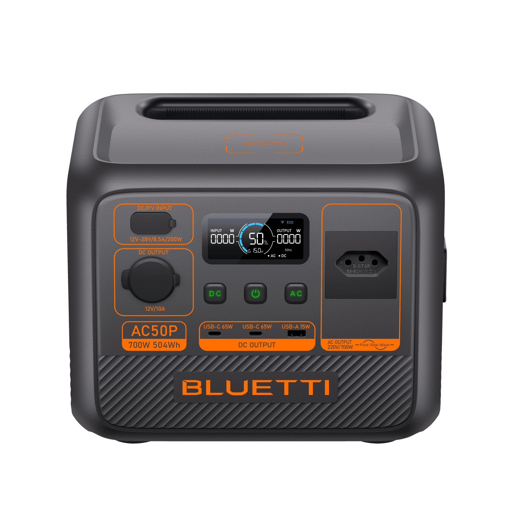 BLUETTI AC50P Estação de Energia Portátil | 700 W 504 Wh 2