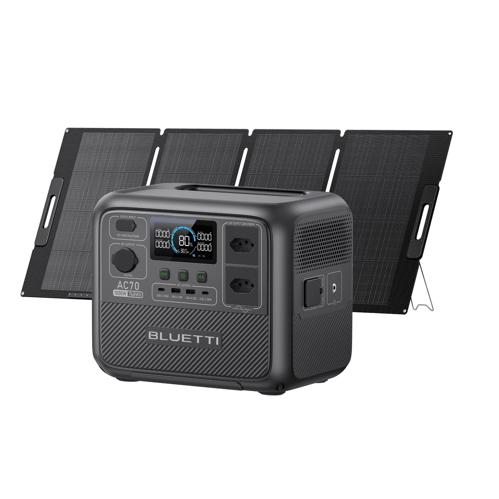 BLUETTI AC70 Estação de Energia Portátil | 1000 W 768 Wh 7