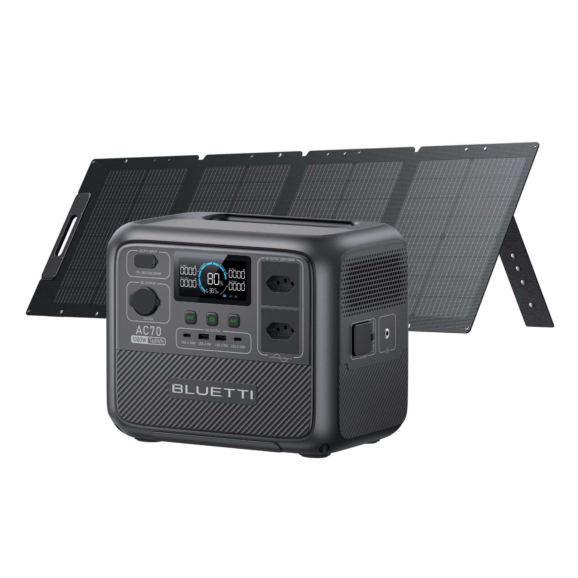 BLUETTI AC70 Estação de Energia Portátil | 1000 W 768 Wh 6