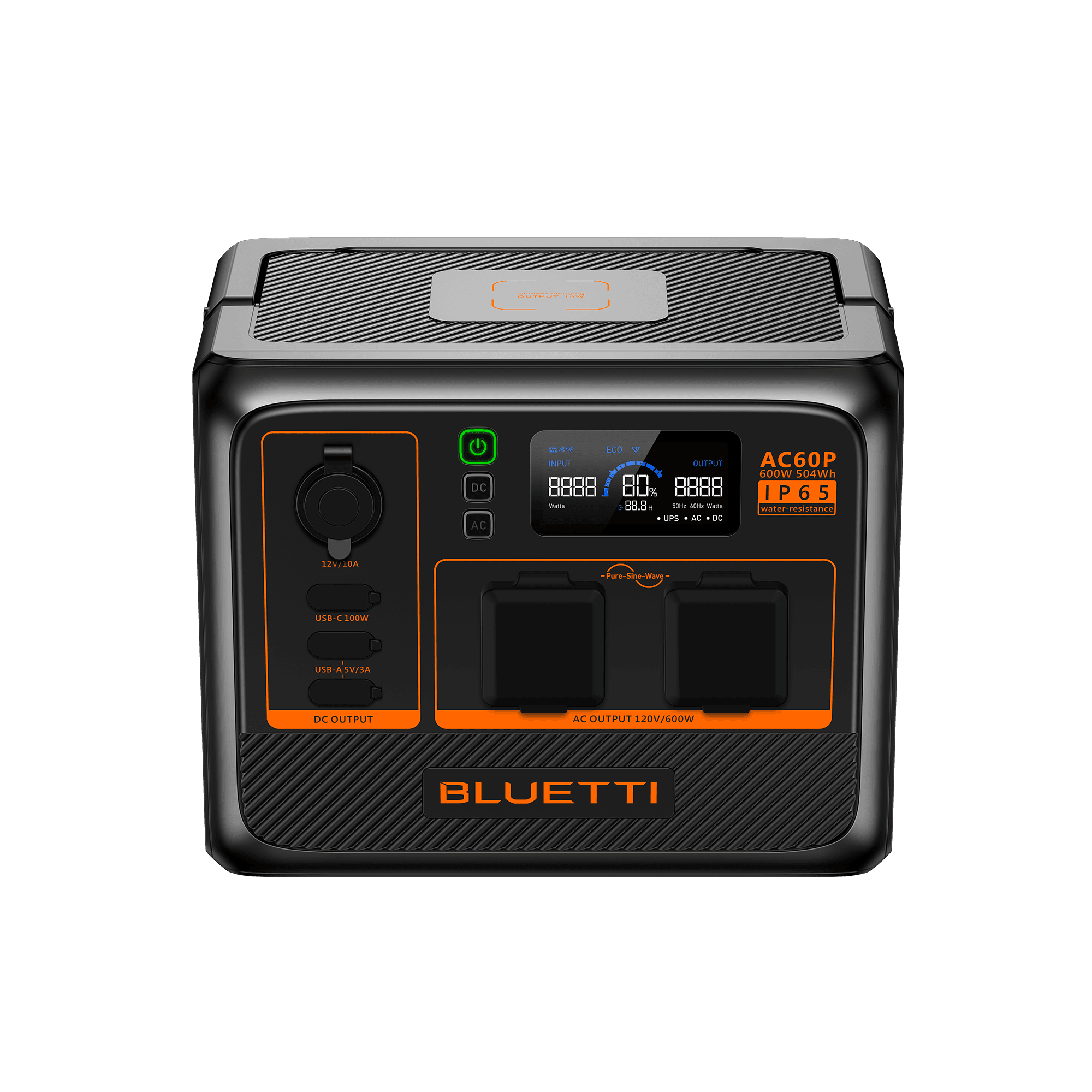 BLUETTI AC60P Estação de Energia Portátil | 600 W 504 Wh 6