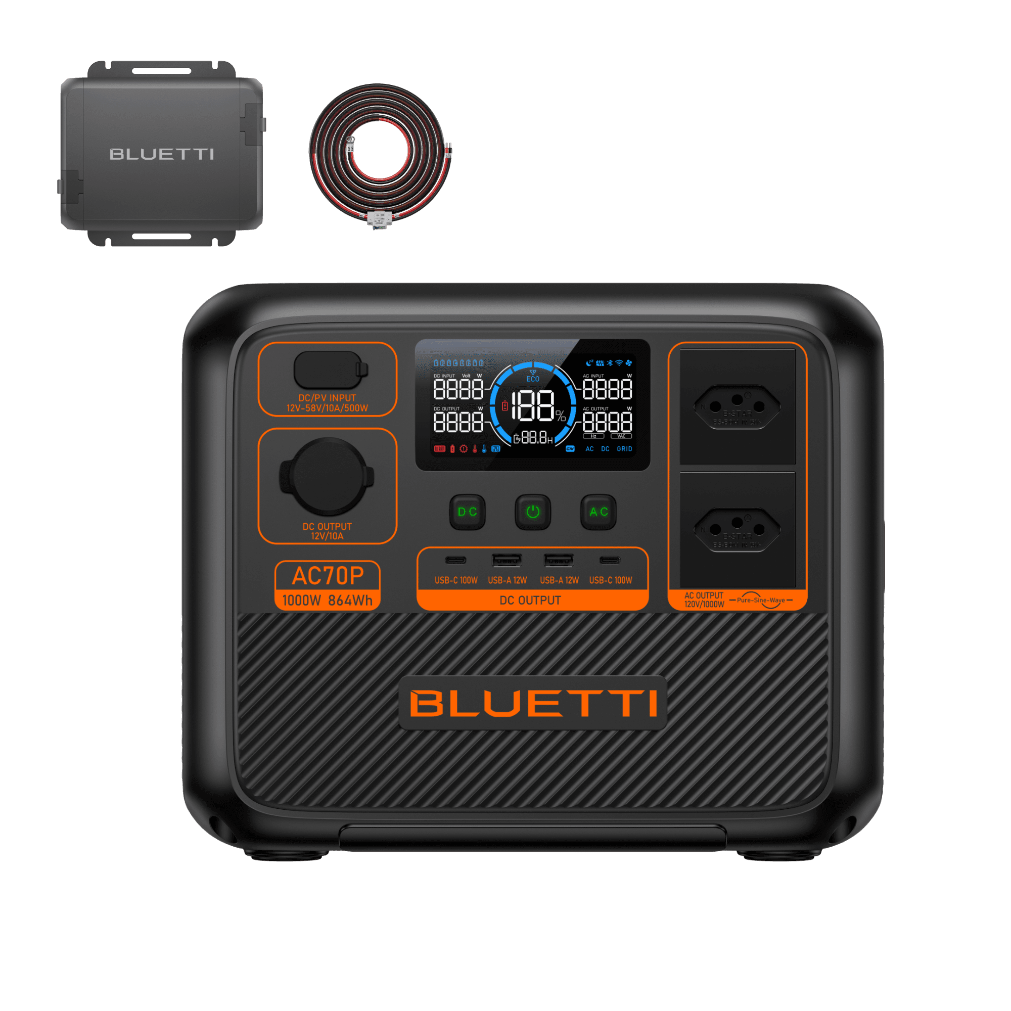BLUETTI Charger 1: Carregue a estação de energia portátil enquanto dirige 11