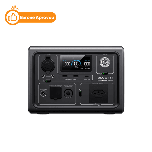 BLUETTI EB3A Estação de Energia Portátil | 600 W 268 Wh
