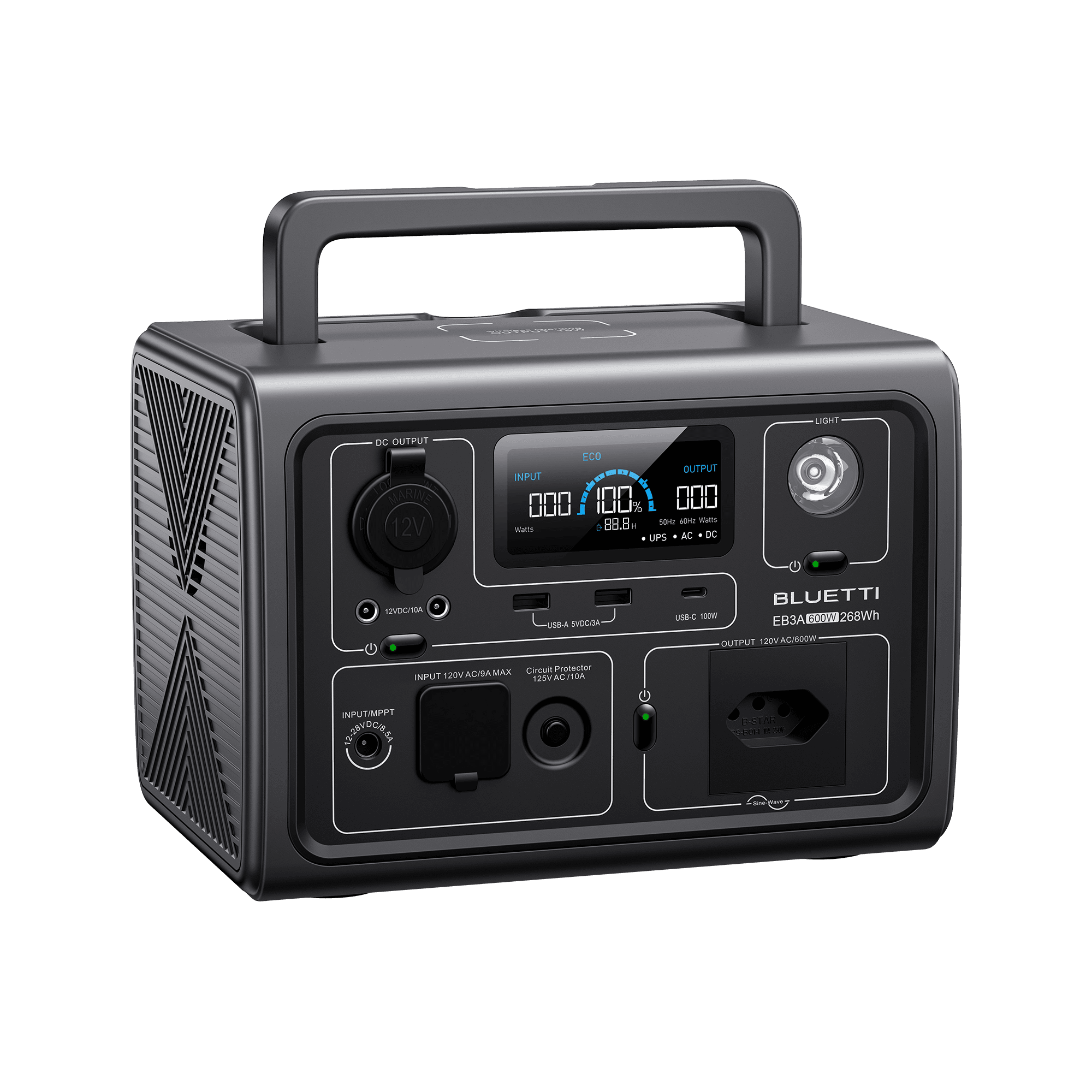 BLUETTI EB3A Estação de Energia Portátil | 600 W 268 Wh 4