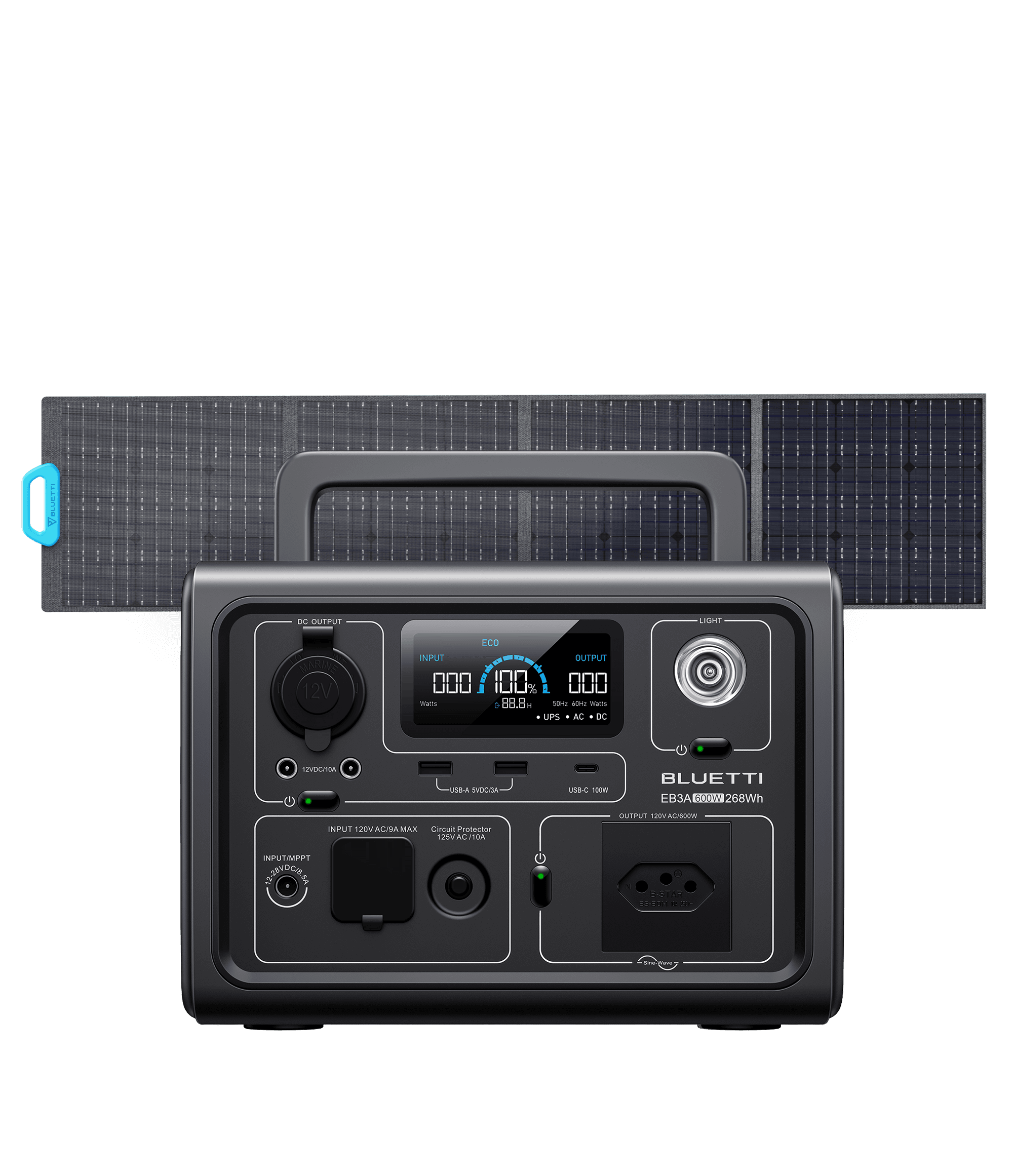 BLUETTI EB3A Estação de Energia Portátil | 600 W 268 Wh 17