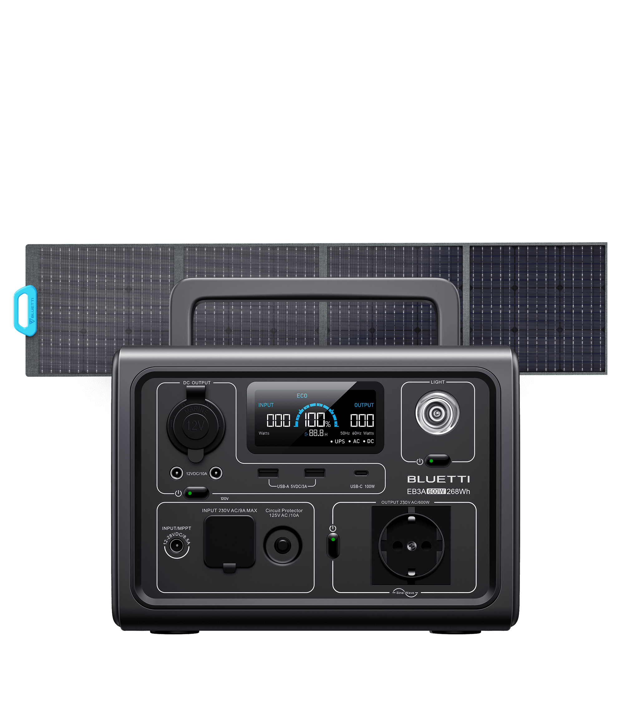 BLUETTI EB3A Estação de Energia Portátil | 600 W 268 Wh 19