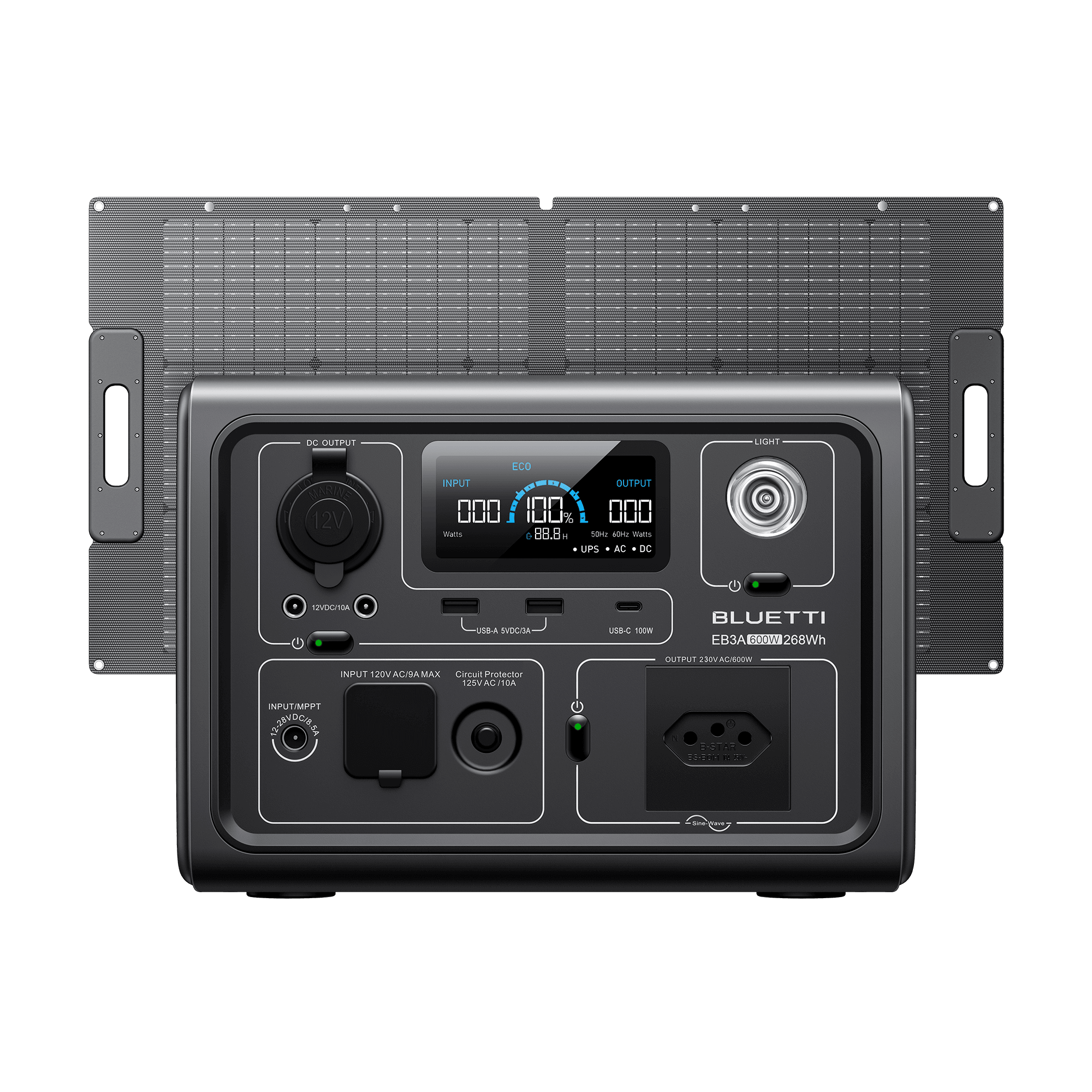 BLUETTI EB3A Estação de Energia Portátil | 600 W 268 Wh 21