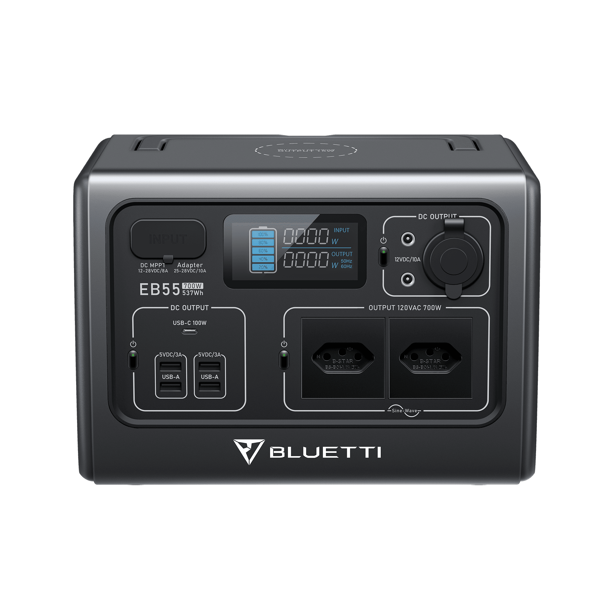 BLUETTI EB55 Estação de Energia Portátil | 700 W 537 Wh 7