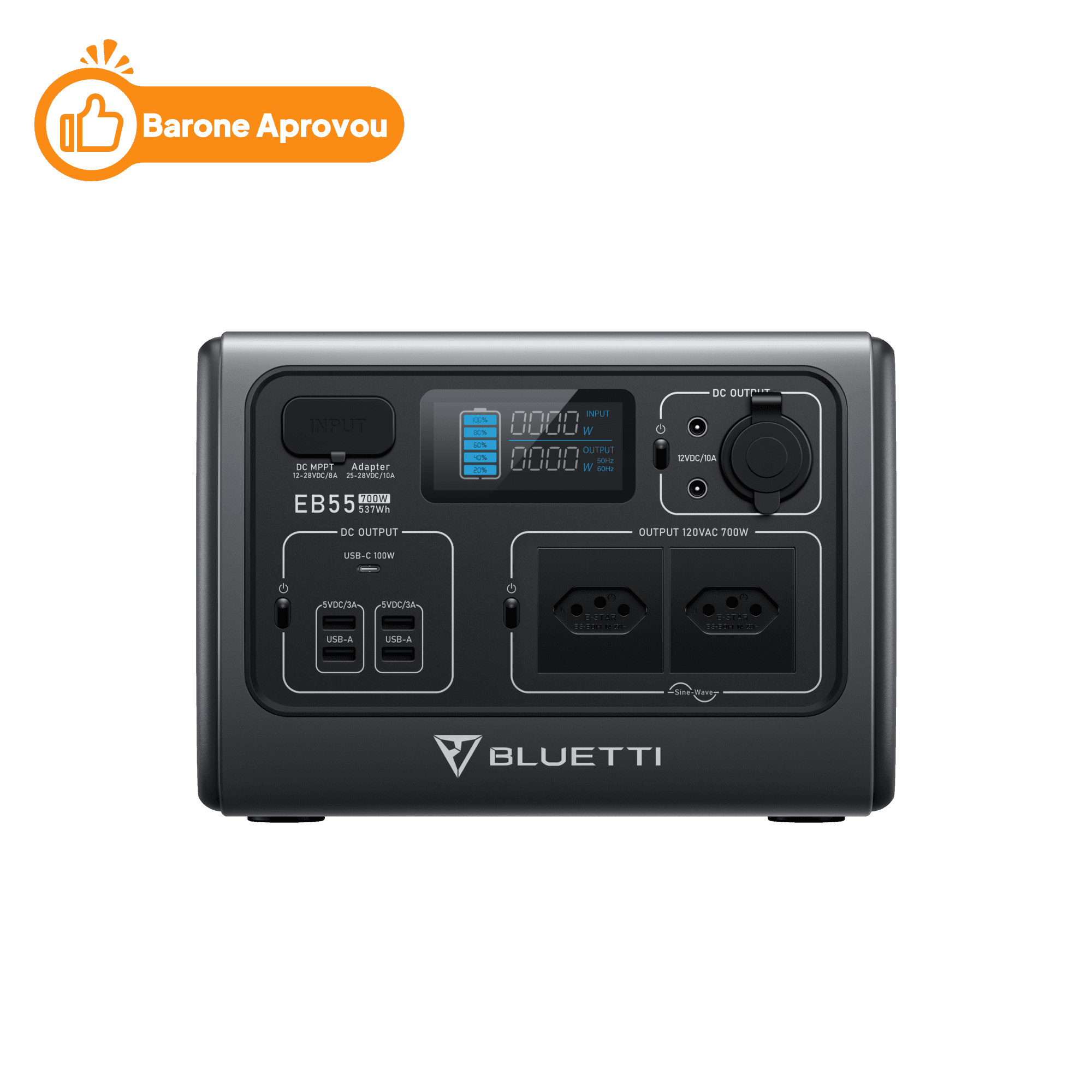 BLUETTI EB55 Estação de Energia Portátil | 700 W 537 Wh 1