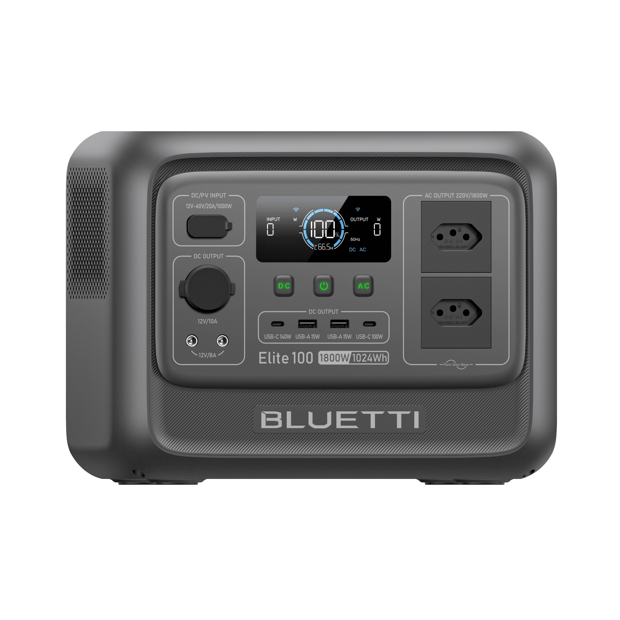 BLUETTI Elite 100 V2 Estação de Energia Portátil | 1.800W 1.024 Wh 9