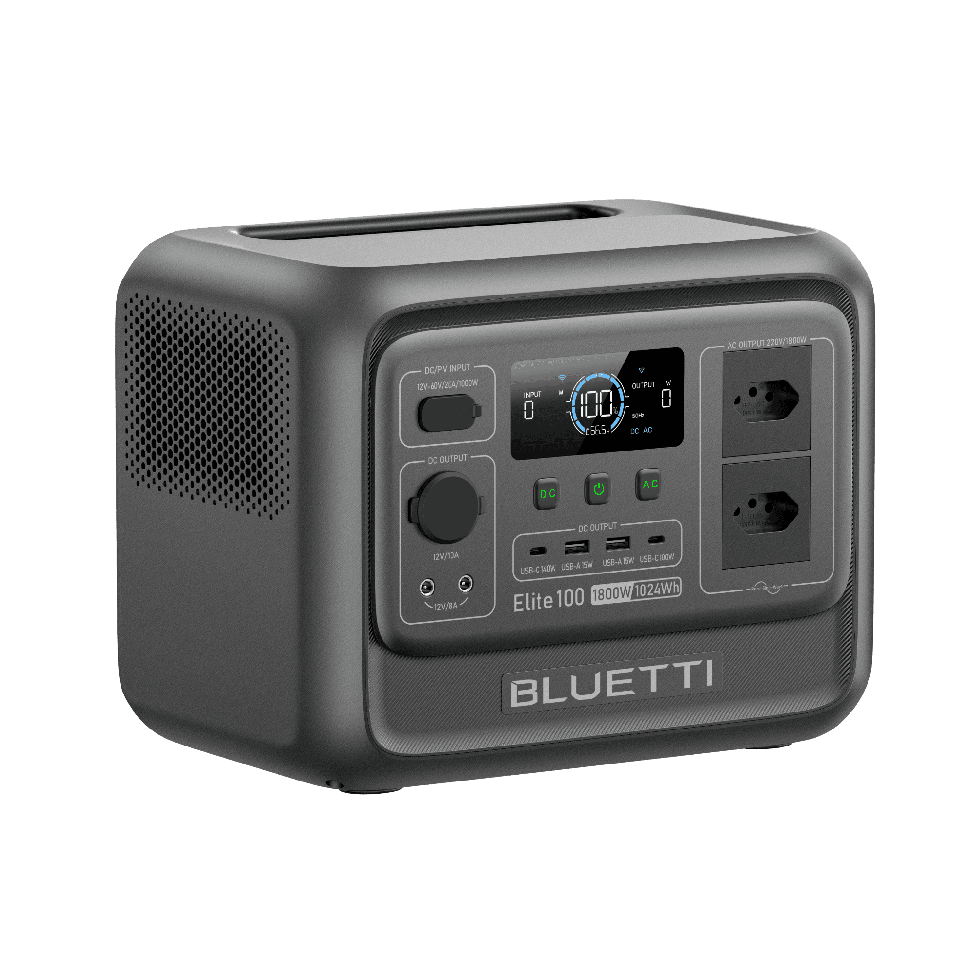 BLUETTI Elite 100 V2 Estação de Energia Portátil | 1.800W 1.024 Wh 8