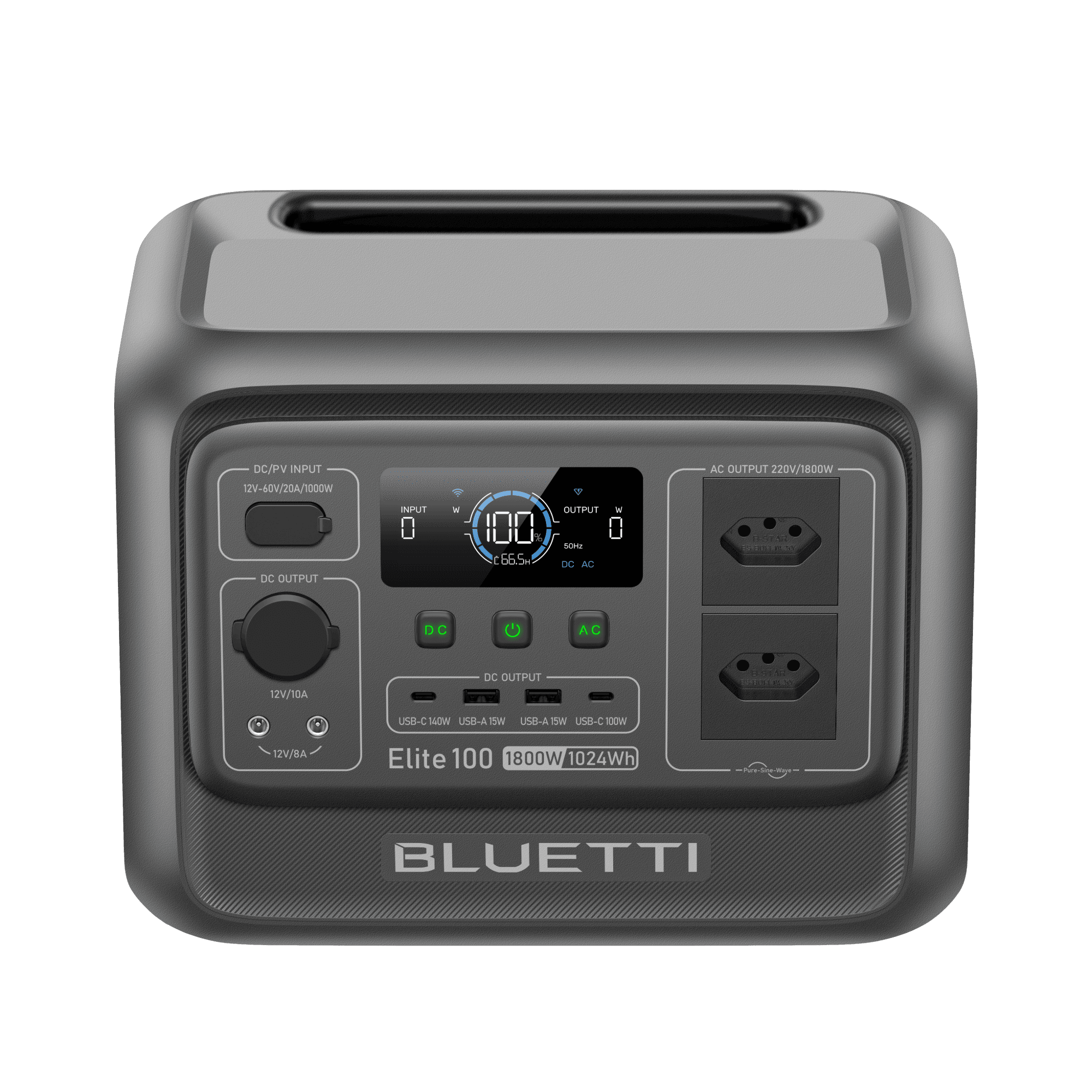 BLUETTI Elite 100 V2 Estação de Energia Portátil | 1.800W 1.024 Wh 5