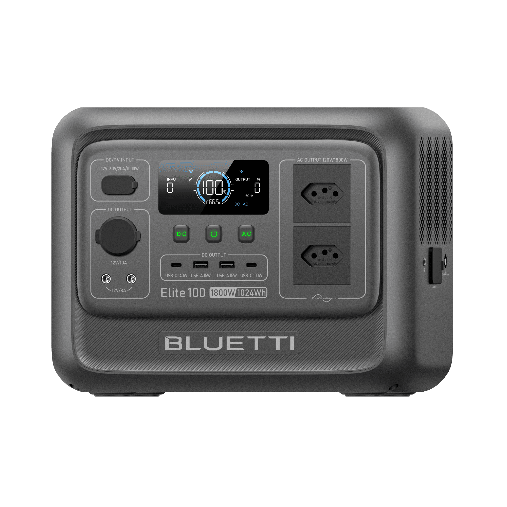 BLUETTI Elite 100 V2 Estação de Energia Portátil | 1.800W 1.024 Wh 18