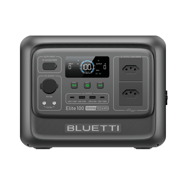 BLUETTI Elite 100 V2 Estação de Energia Portátil | 1.800W 1.024 Wh