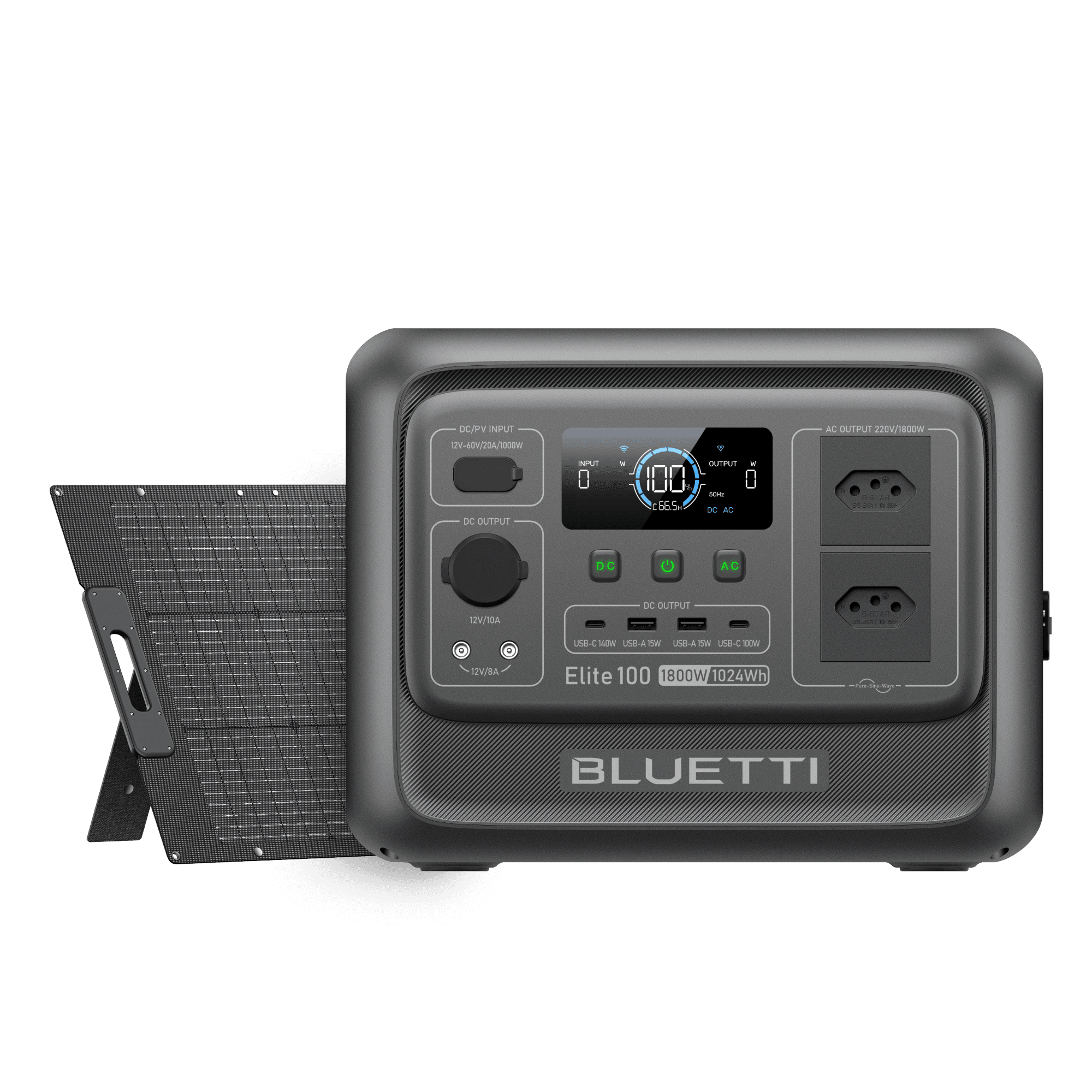 BLUETTI Elite 100 V2 Estação de Energia Portátil | 1.800W 1.024 Wh 3