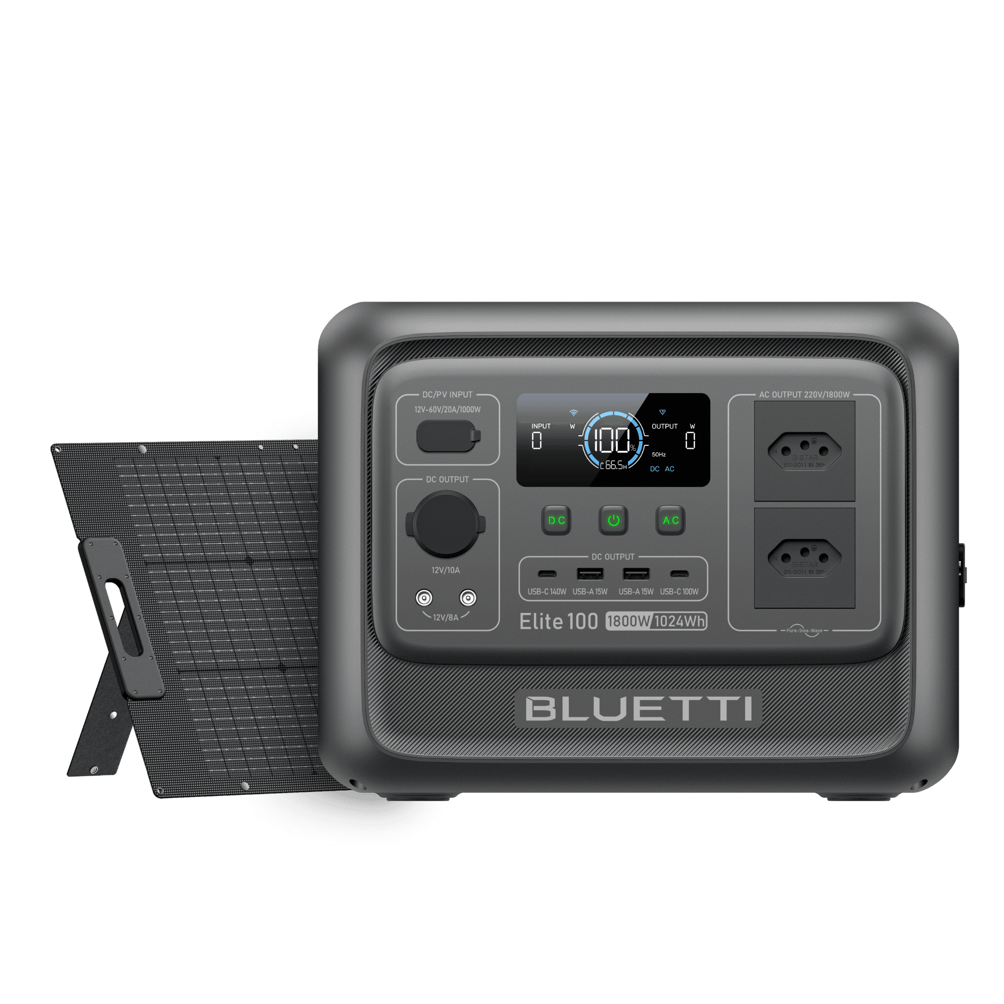 BLUETTI Elite 100 V2 Estação de Energia Portátil | 1.800W 1.024 Wh 4