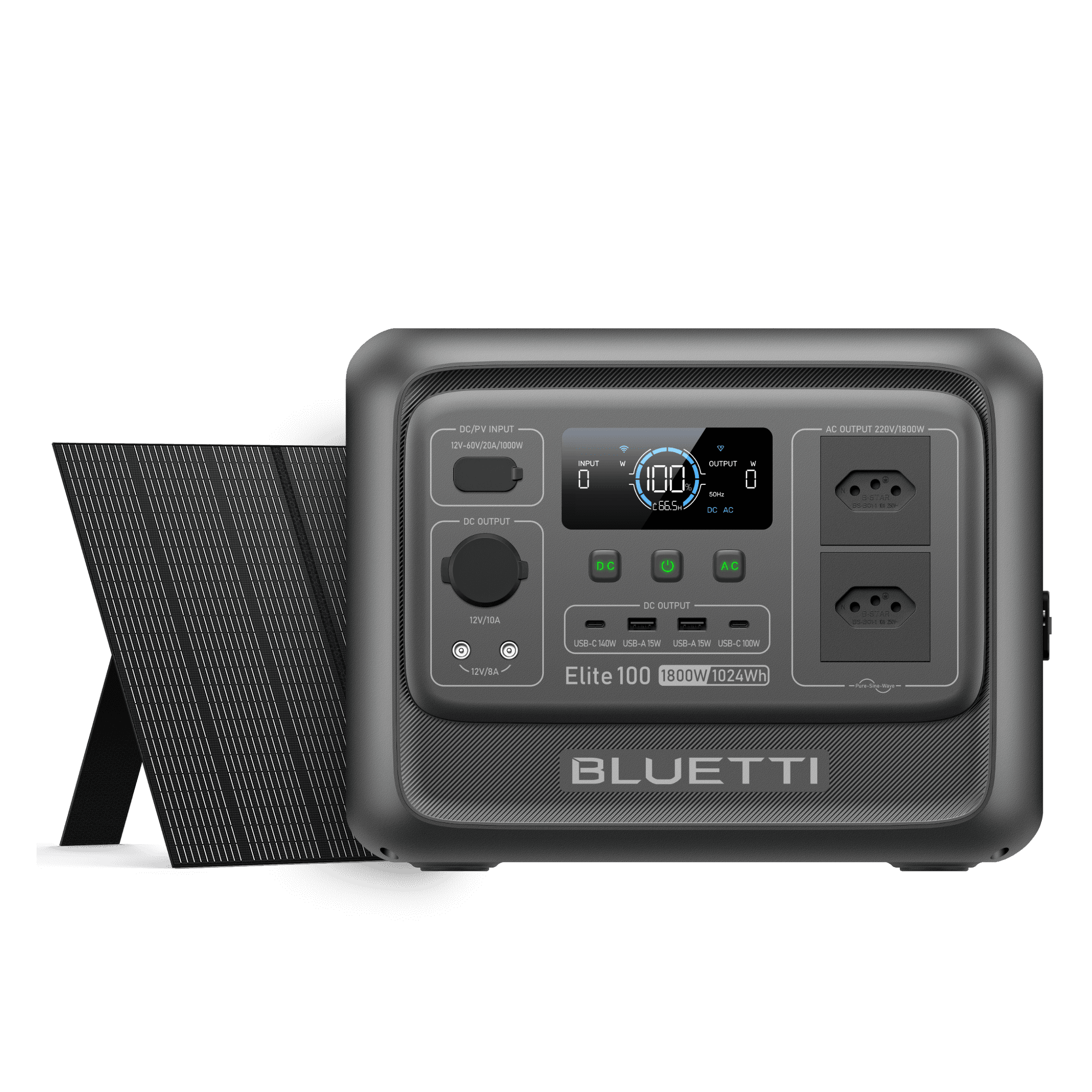 BLUETTI Elite 100 V2 Estação de Energia Portátil | 1.800W 1.024 Wh 2