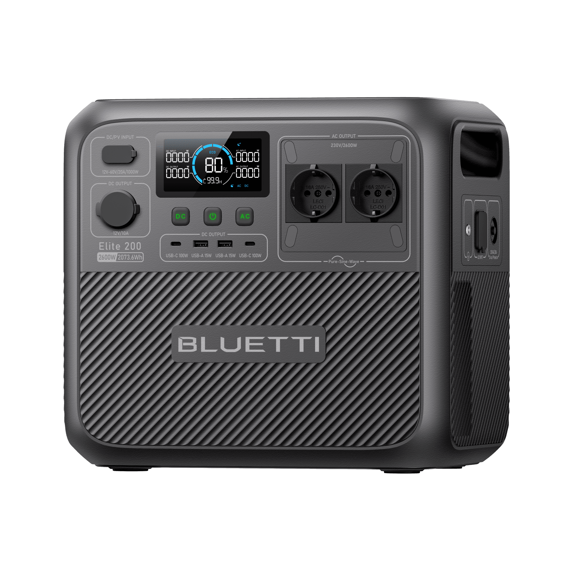 BLUETTI Elite 200 V2 Estação de Energia Portátil | 2.600 W 2.073,6 Wh 4