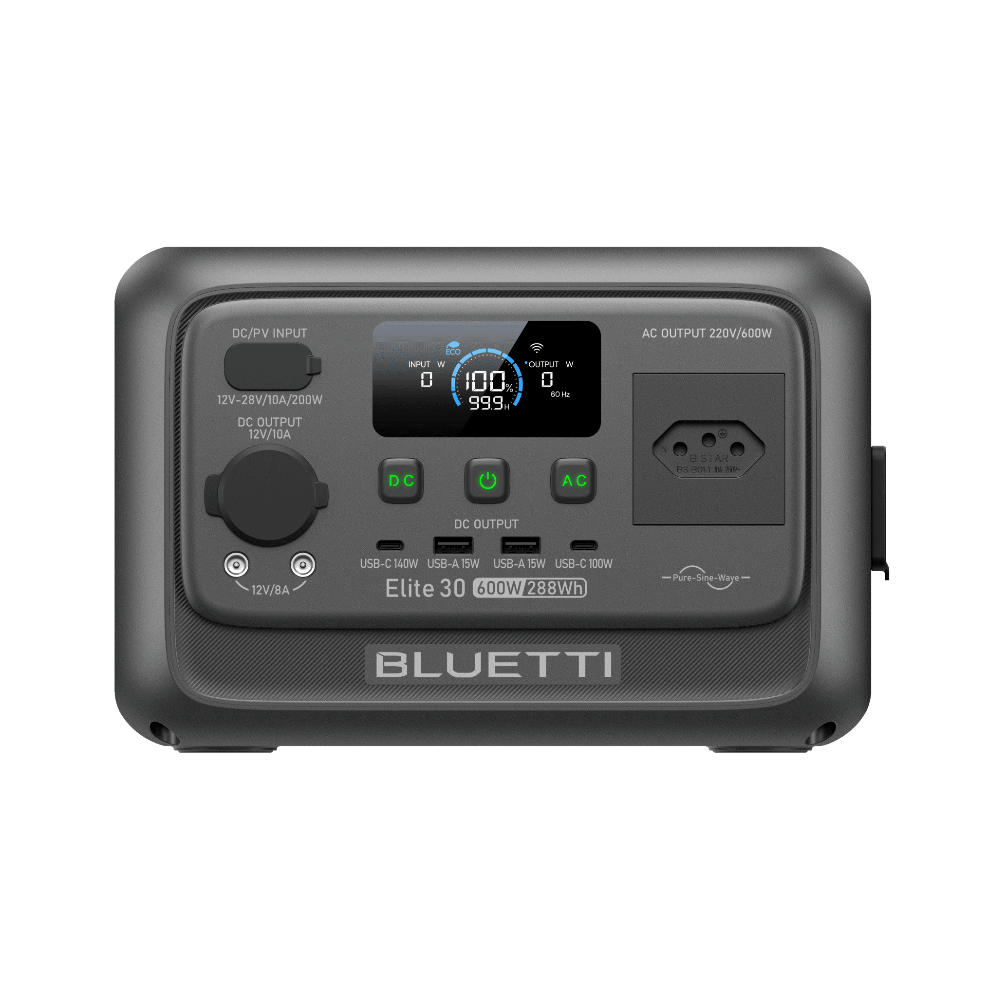 BLUETTI Elite 30 V2 Estação de Energia Portátil | 600 W 288 Wh 2