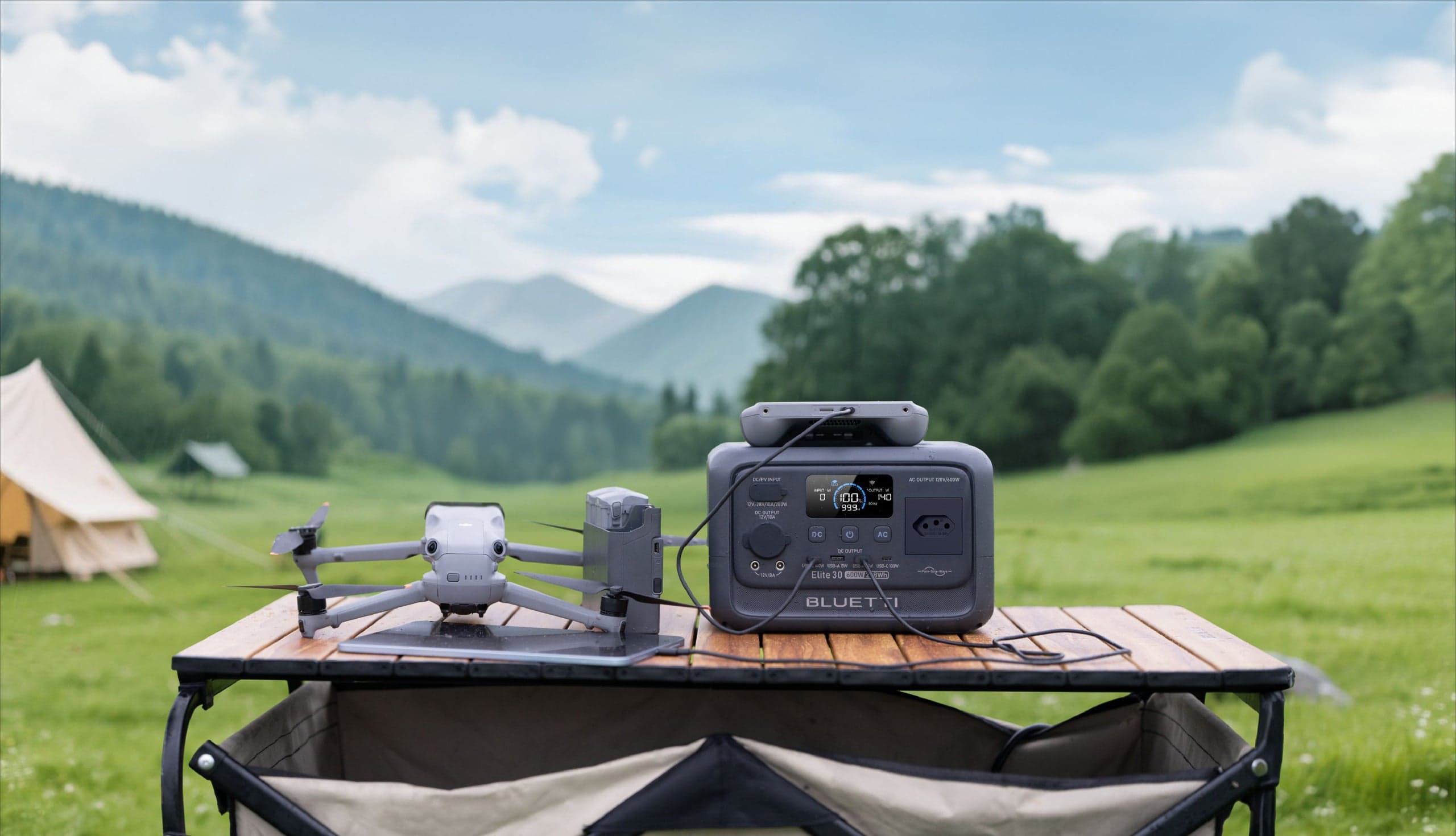 Potência de 600 W para uso diário com 8 portas de saída.